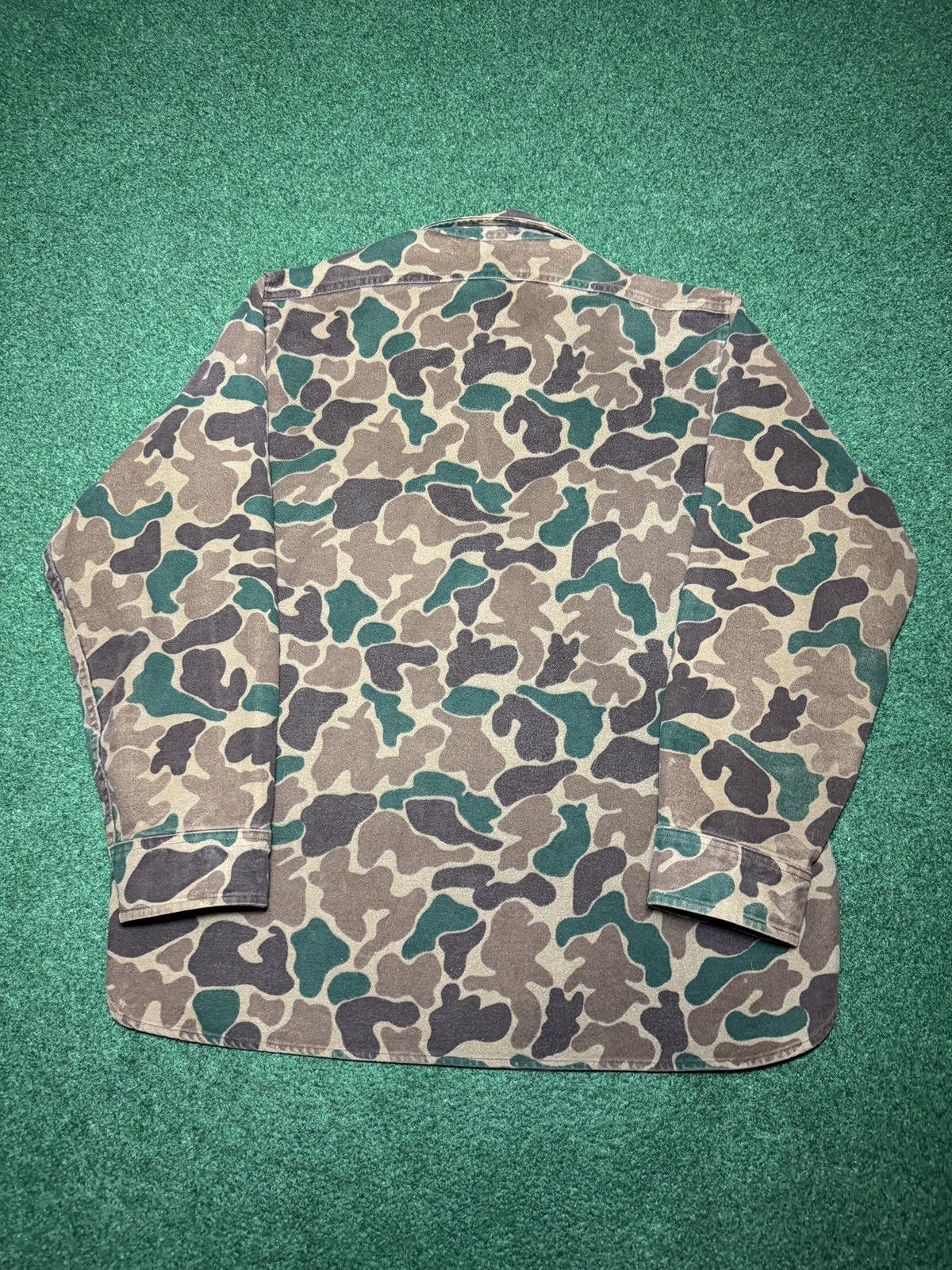 Woolrich Woolen Mills Vintage Woolrich Duck Camo Chamois L Button Up Flannel Shirt Size US L / EU 52-54 / 3 - 4 Thumbnail