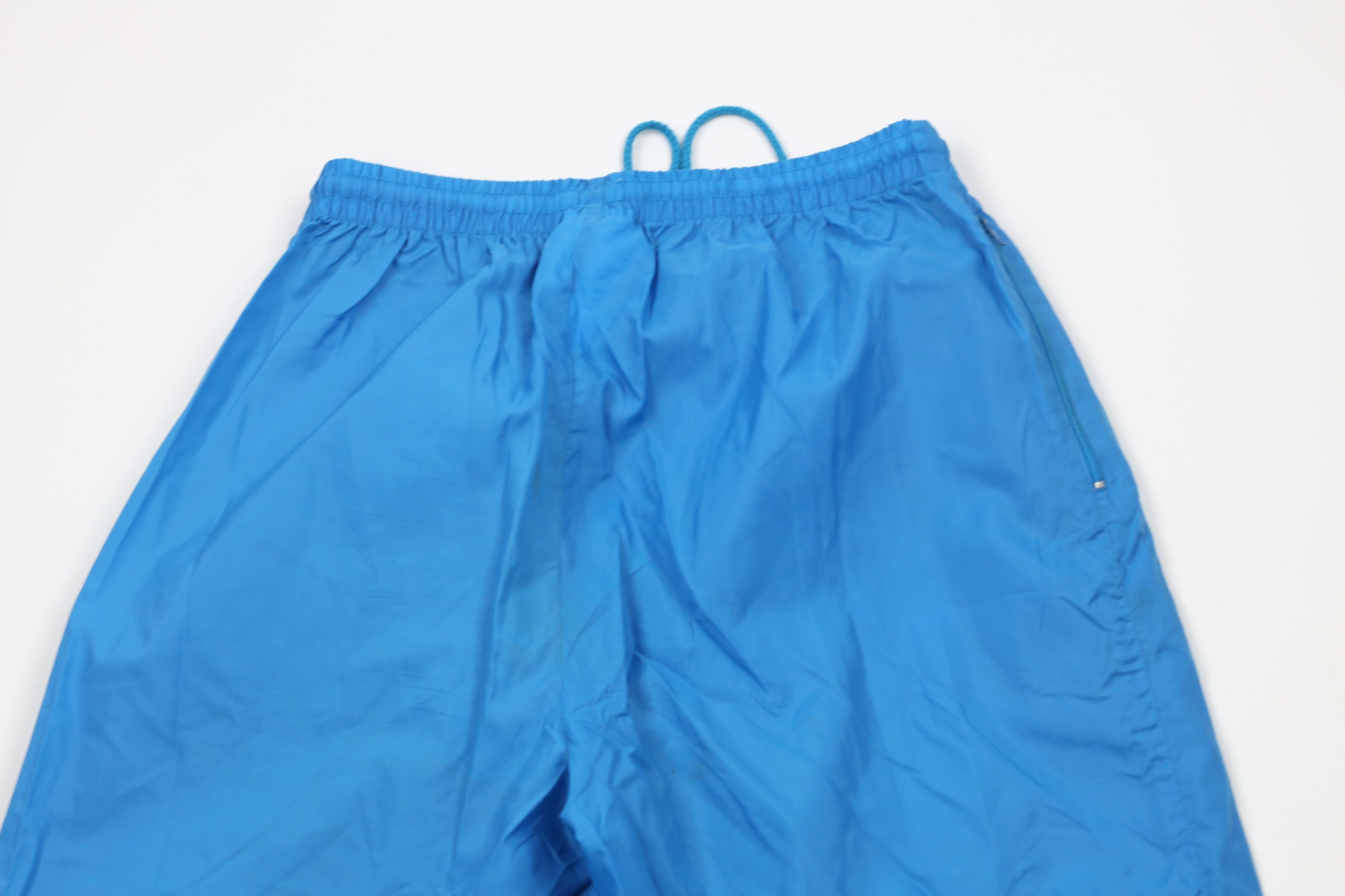Adidas × Vintage Vintage 90s Adidas Trefoil Windbreaker Jogger Pants Blue Size US 34 / EU 50 - 13 Thumbnail