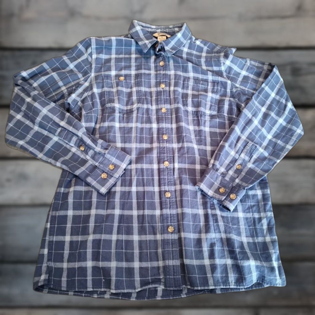 Duluth Trading Company DULUTH TRADING CO Plaid Long Sleeve Button-Up Shirt Womens Medium Multicolor Cotton Size M / US 6-8 / IT 42-44 - 1 Thumbnail