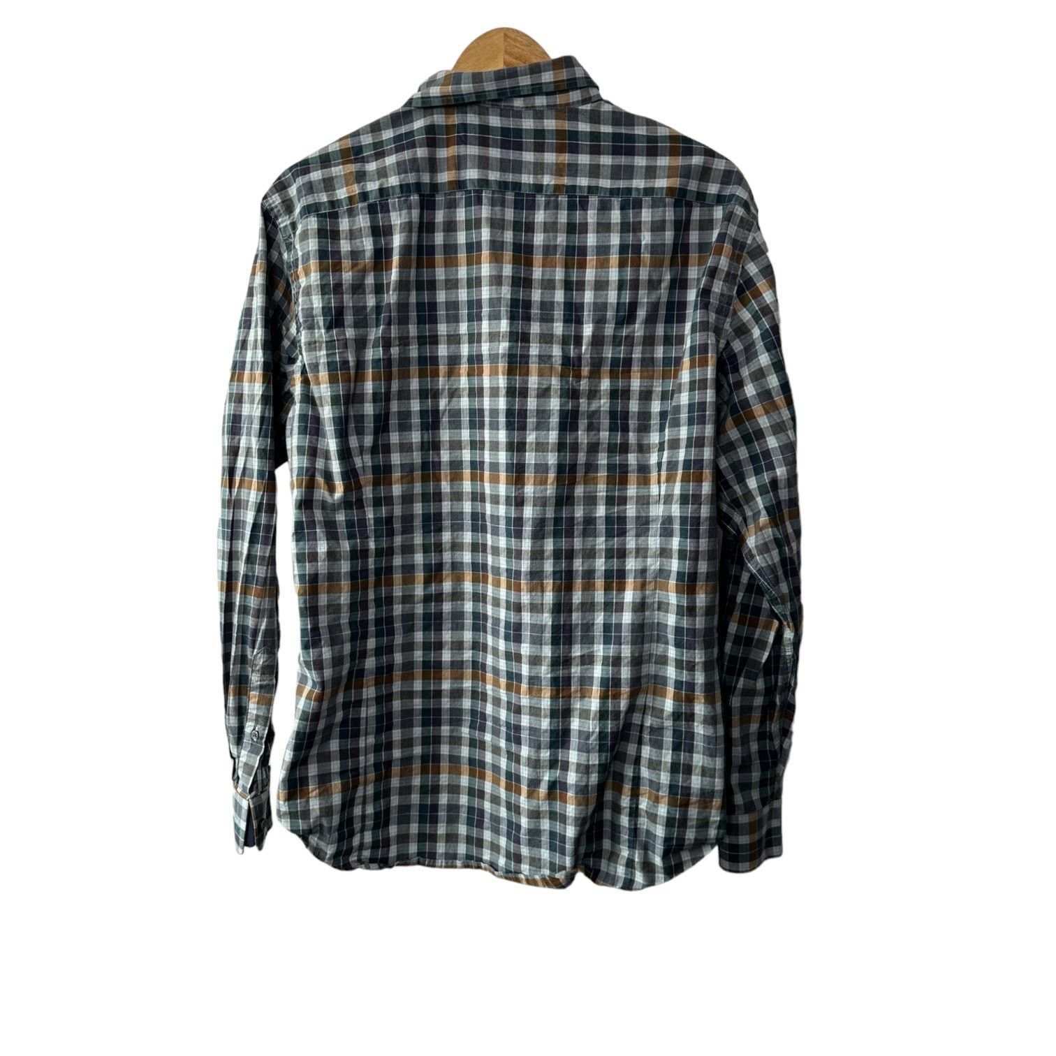 Banana Republic Banana Republic Soft Wash Tailored Slim Fit Plaid Shirt XL Size US XL / EU 56 / 4 - 8 Thumbnail
