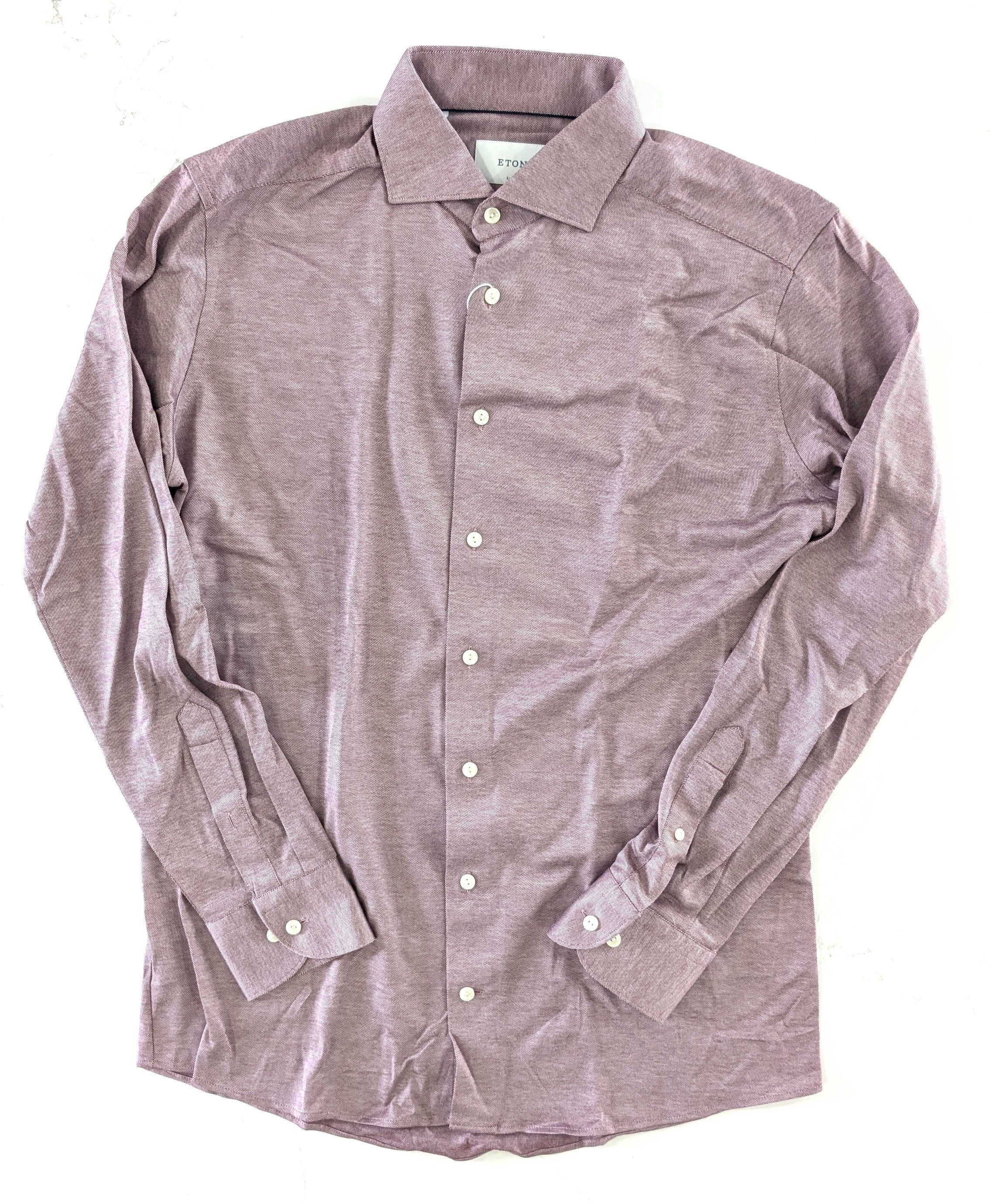 Eton Eton Filo di Scozia Knitted Jersey Size 16 41 Slim Red Size US S / EU 44-46 / 1 - 1 Thumbnail