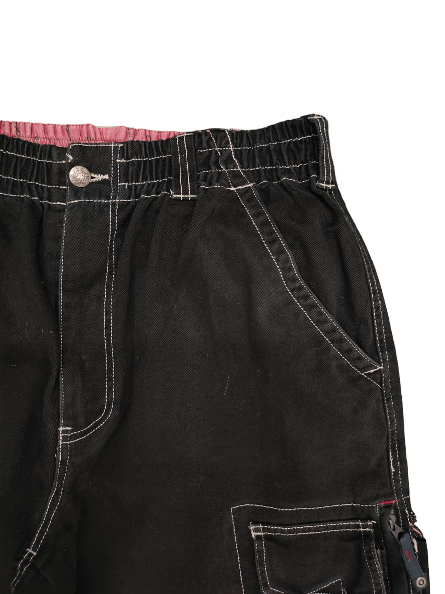 Hobo Baggy Jeans Hobo Multi Pocket Cargo Denim Wide Leg Jnco Size US 33 - 3 Thumbnail