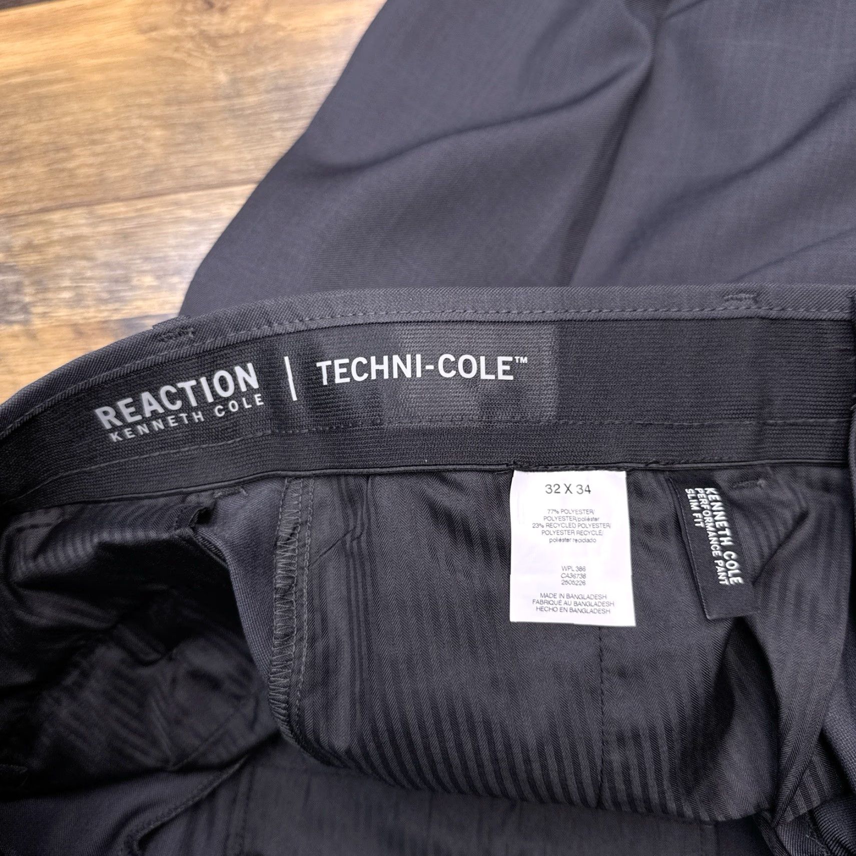 Kenneth Cole Kenneth Cole Performance Pants Mens 32x34 Gray Slim Fit Techni Super Flex New Size US 32 / EU 48 - 6 Thumbnail