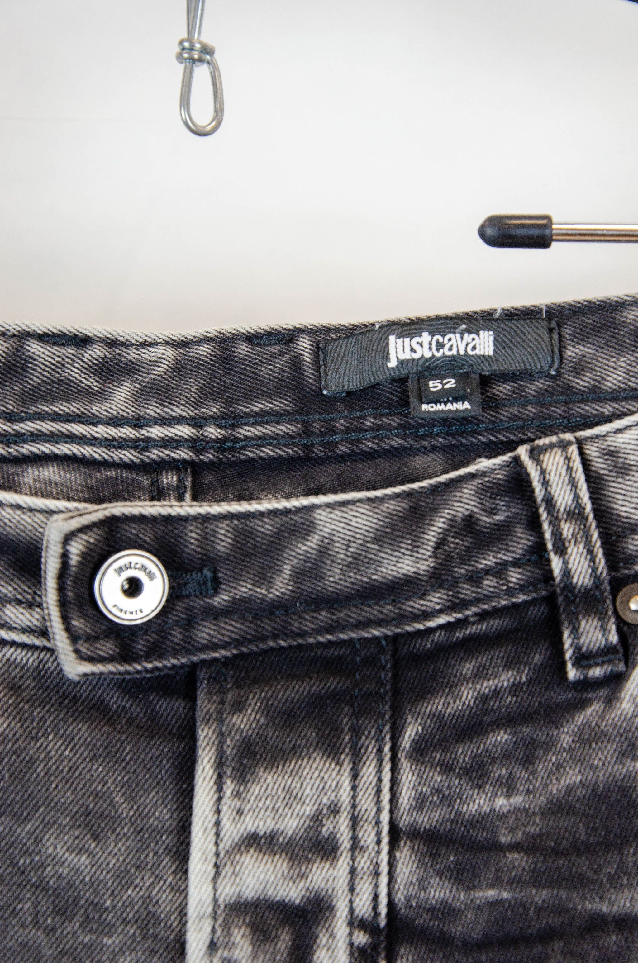 Just Cavalli Just Cavalli Biker Jeans Grey Wash – Size 52 Size US 36 / EU 52 - 6 Thumbnail
