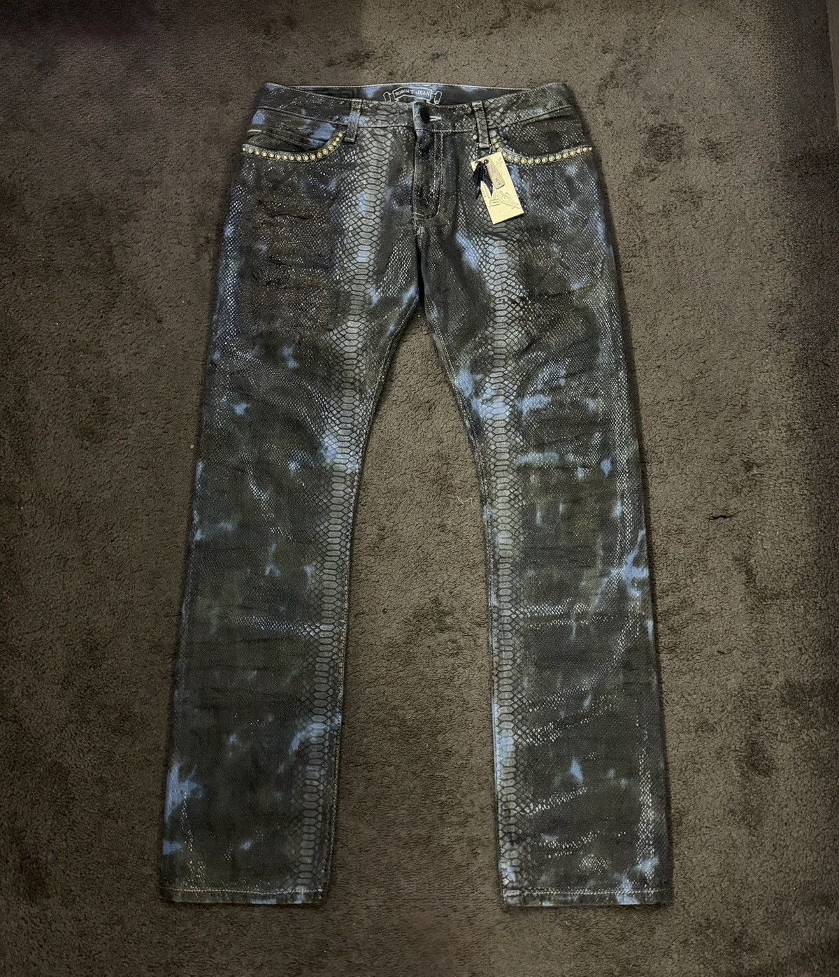 Robins Jeans Robin Jeans alligator skin Size US 34 / EU 50 - 1 Thumbnail