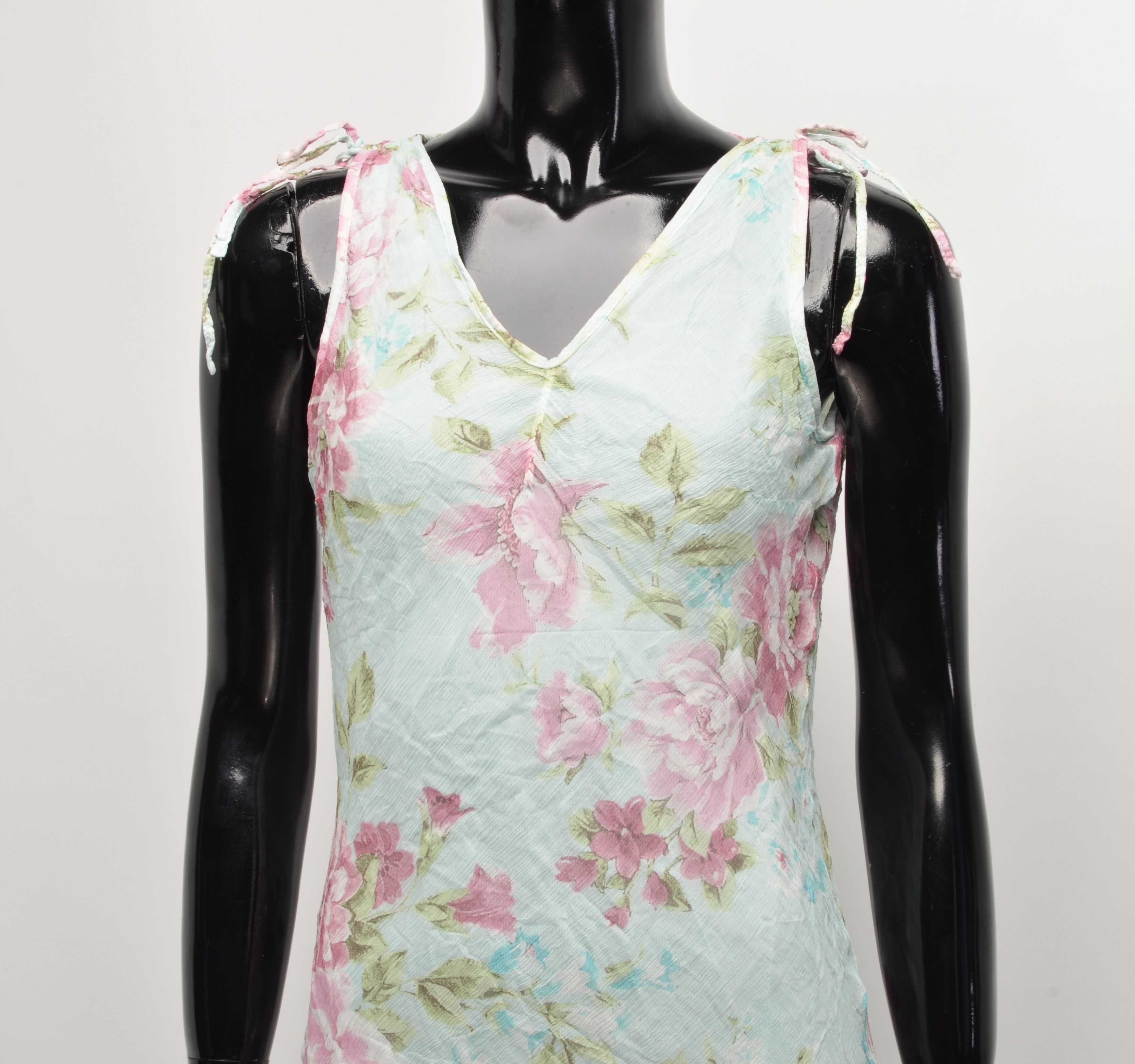Vintage Vintage Opinion Y2K Fairy Floral Mesh Mermaid Dress Size XS / US 0-2 / IT 36-38 - 2 Thumbnail