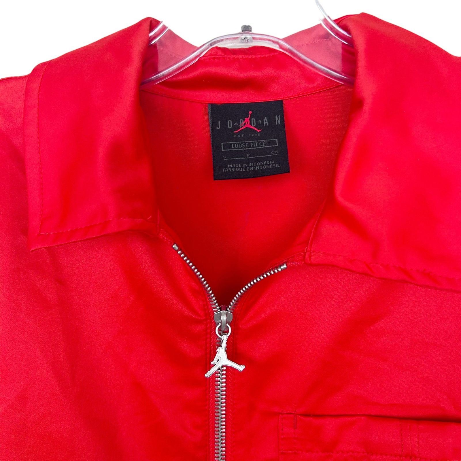 Jordan Brand Jordan Classics Habanero Red Full Zip Long Sleeve Sz S Size S / US 4 / IT 40 - 3 Thumbnail