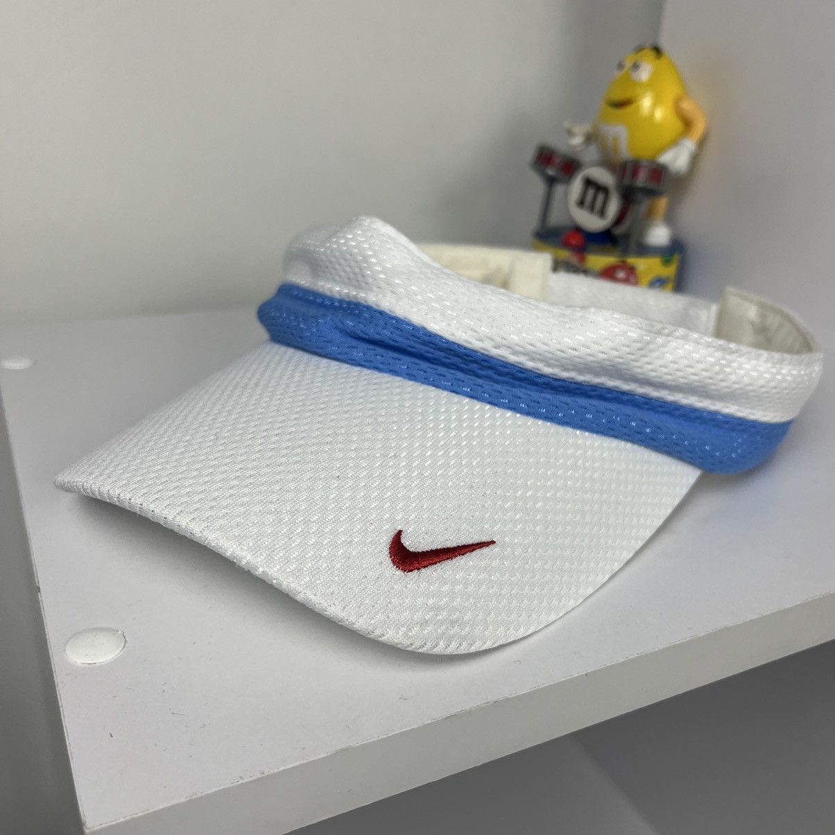 Nike × Vintage 💧VINTAGE💧 Nike Ace Visor White golf Cap Size ONE SIZE - 2 Thumbnail