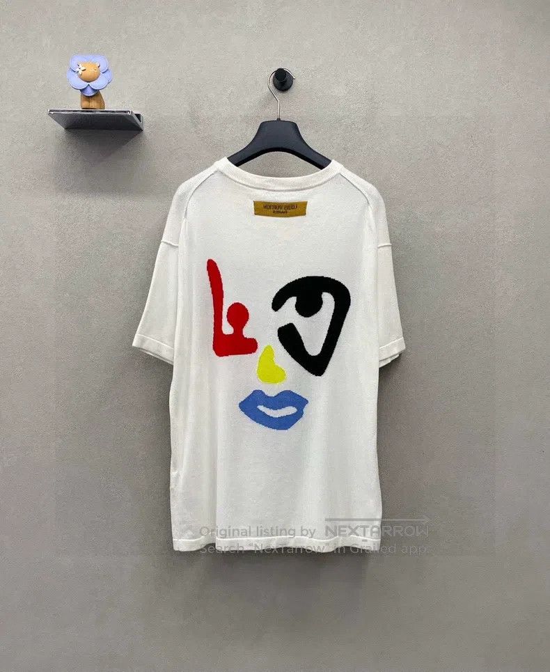 Louis Vuitton Louis Vuitton Geometric face pattern white short sleeve Size US M / EU 48-50 / 2 - 3 Thumbnail