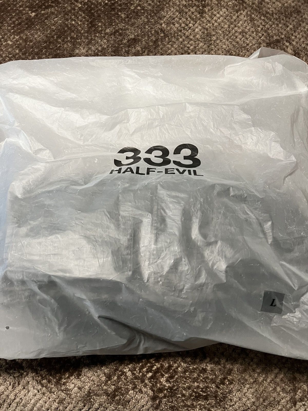 Half Evil HALF EVIL - 333 PUFFER (BLACK/GREY) LARGE Size US L / EU 52-54 / 3 - 4 Thumbnail