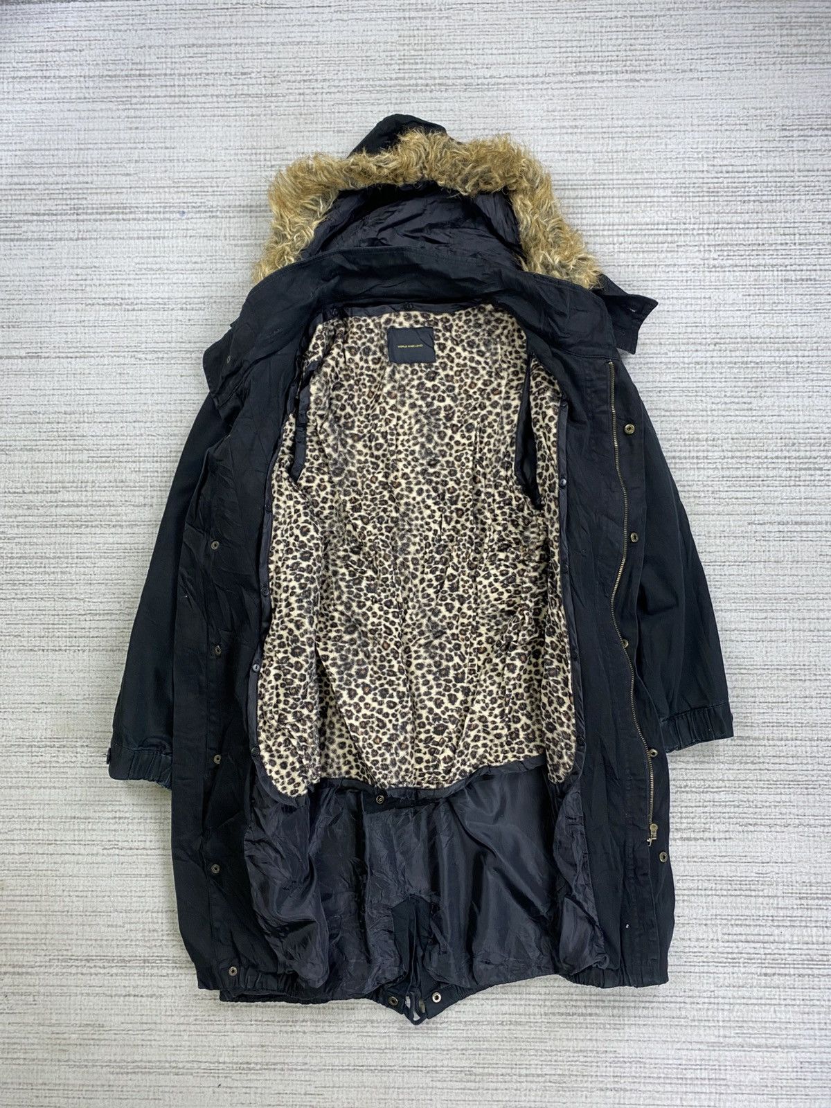 If Six Was Nine Vtg World Wide Love Gothic Style Faux Fur Hoodie Jacket Size US M / EU 48-50 / 2 - 8 Thumbnail