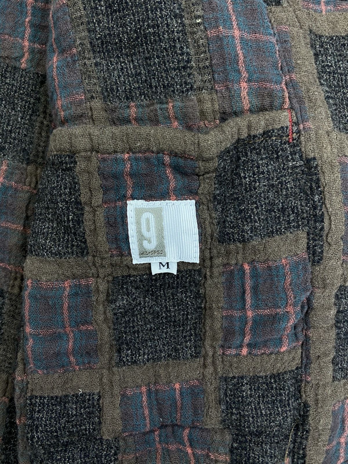 Issey Miyake × Japanese Brand Vintage Boston-Nine Patchwork Plaid Pattern Wool Jacket Size US M / EU 48-50 / 2 - 8 Thumbnail
