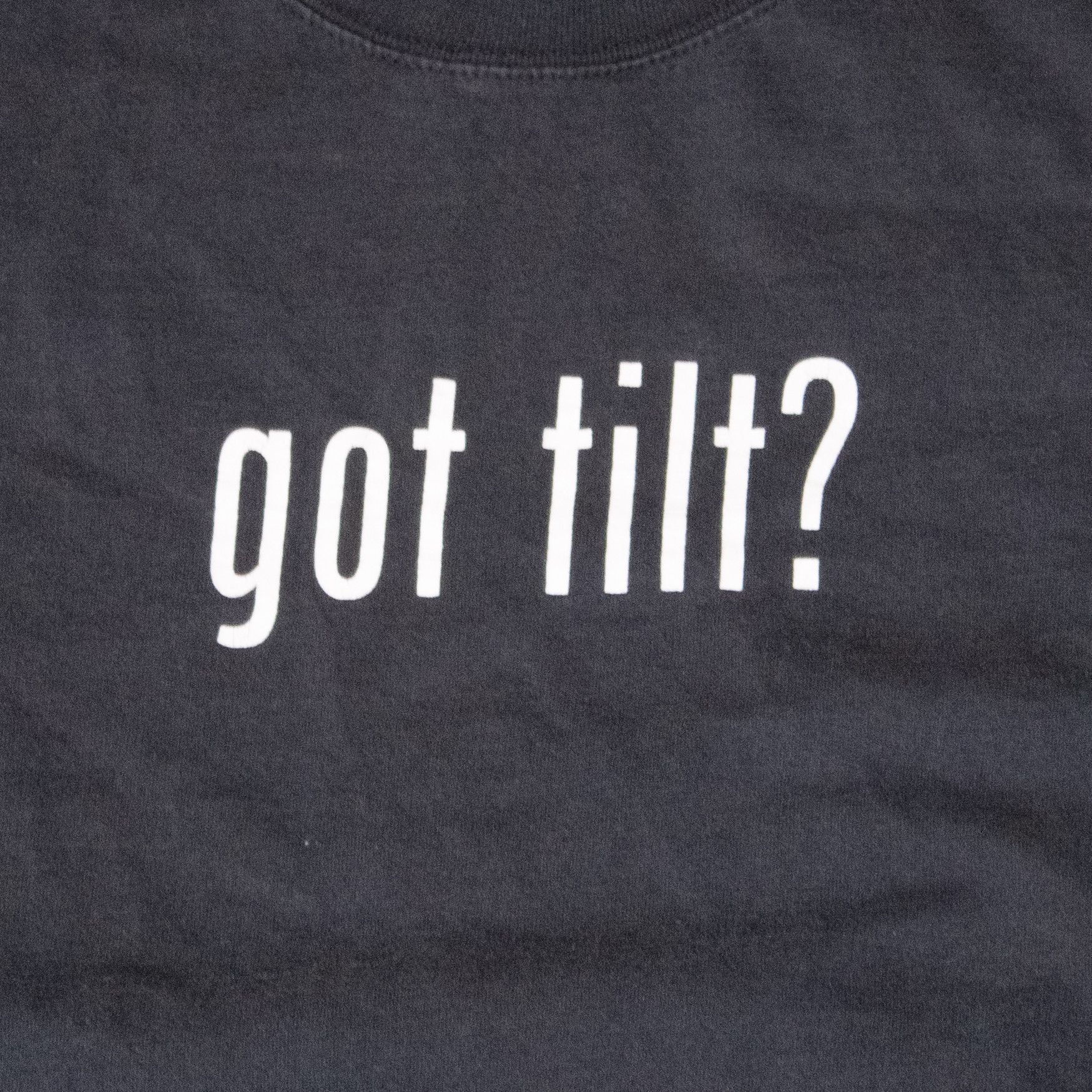 Hanes × Vintage Got Tilt Full Tilt Poker Double Sitch Faded Black T-Shirt Size US XL / EU 56 / 4 - 4 Thumbnail