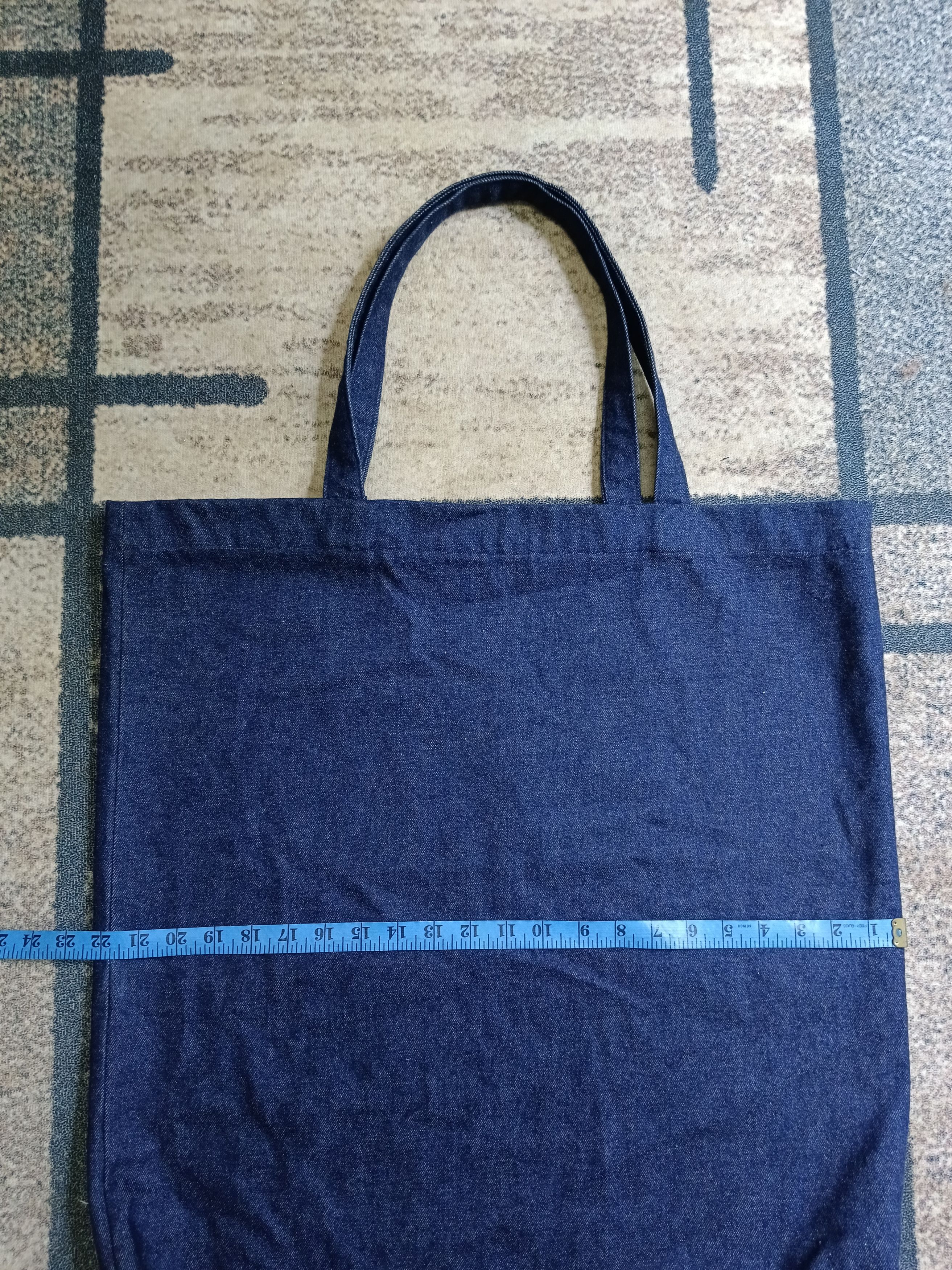 Blue Blue Japan TOTE BAG LARGE INDIGO DENIM SLEVEDGE Size ONE SIZE - 4 Thumbnail