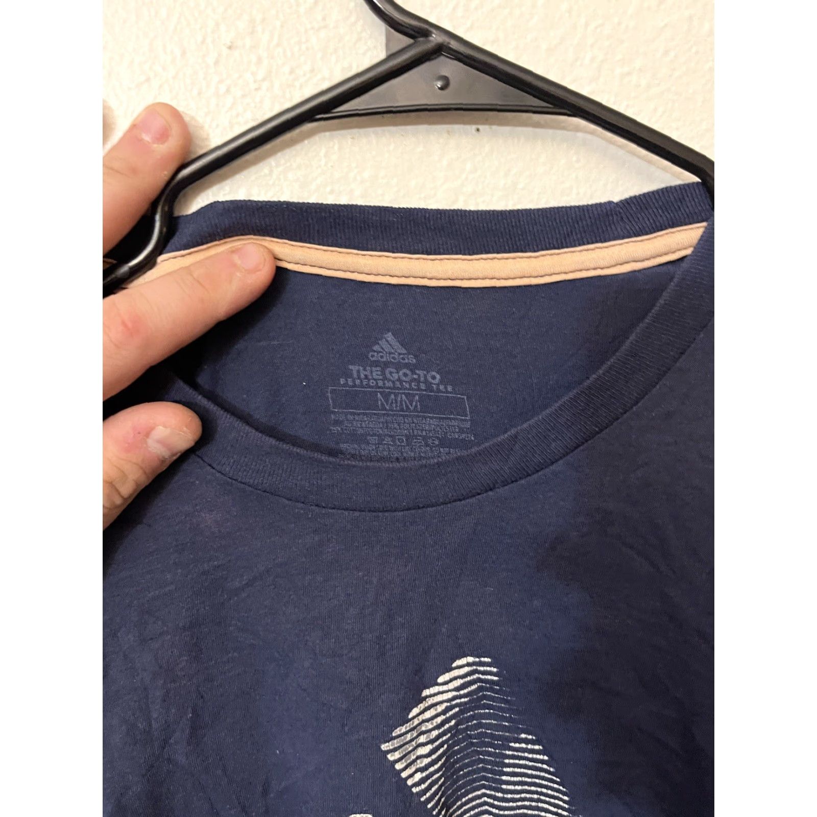 Adidas Adidas The Go-To Tee Go-To Tee Adidas Logo Short Sleeve T-Shirt Men Size M Blue Polyester Size US M / EU 48-50 / 2 - 3 Thumbnail