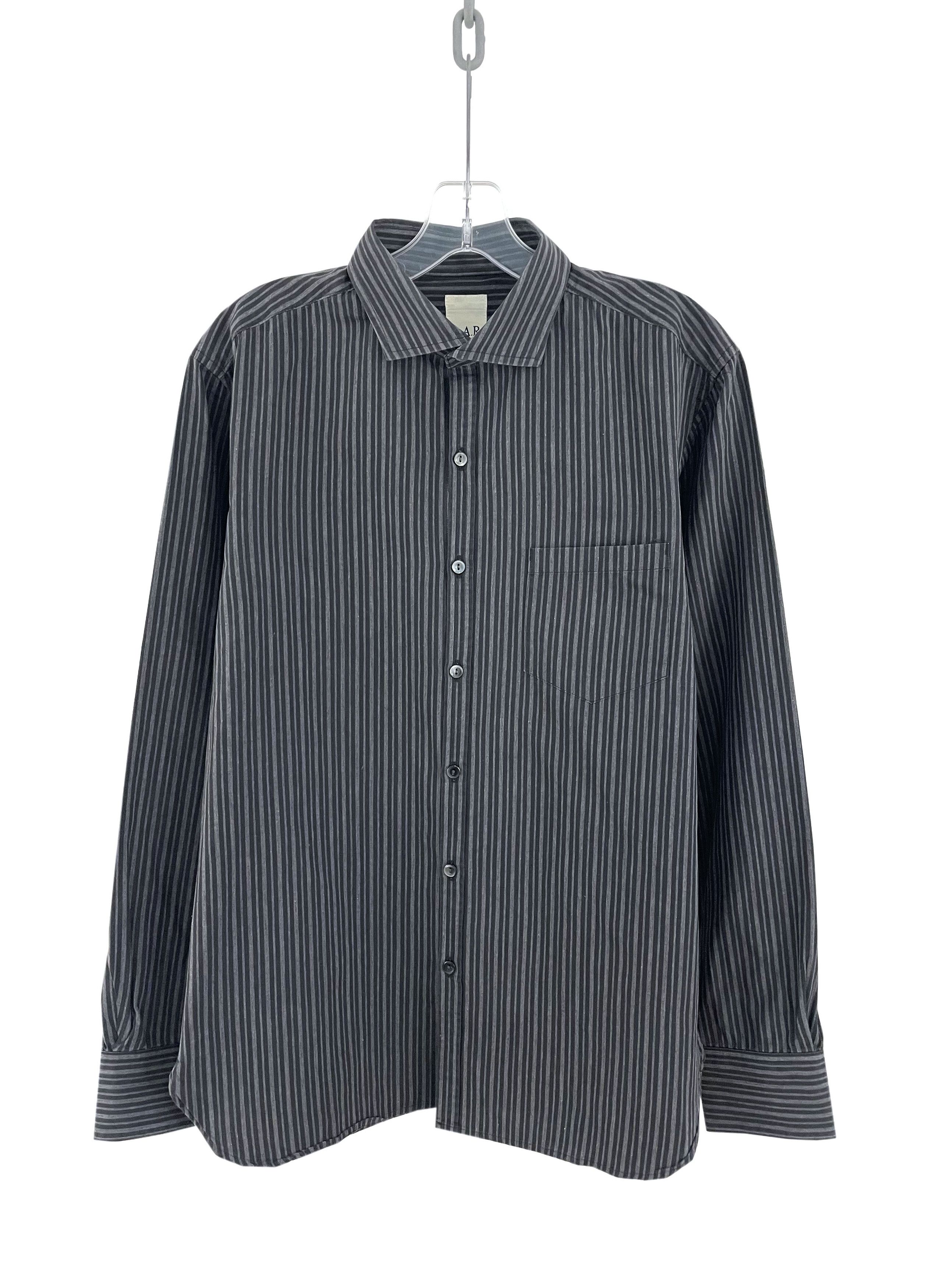 Yohji Yamamoto AAR Striped Shirt Size US L / EU 52-54 / 3 - 1 Thumbnail