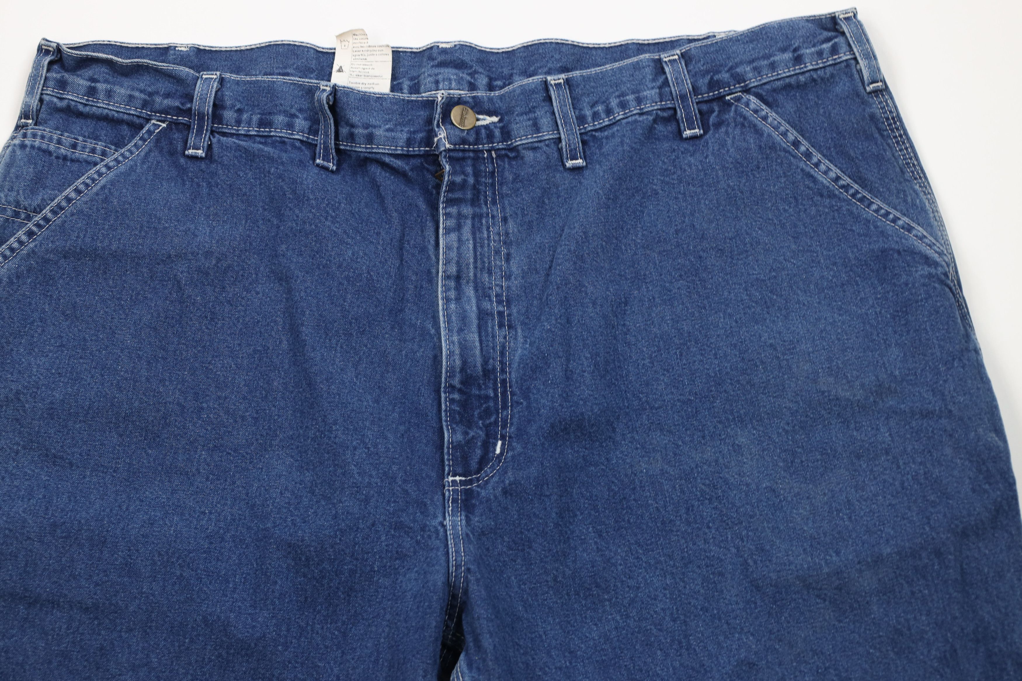 Carhartt Vintage Y2K Carhartt Spell Out Wide Leg Dungaree Jeans Size US 44 / EU 60 - 2 Thumbnail