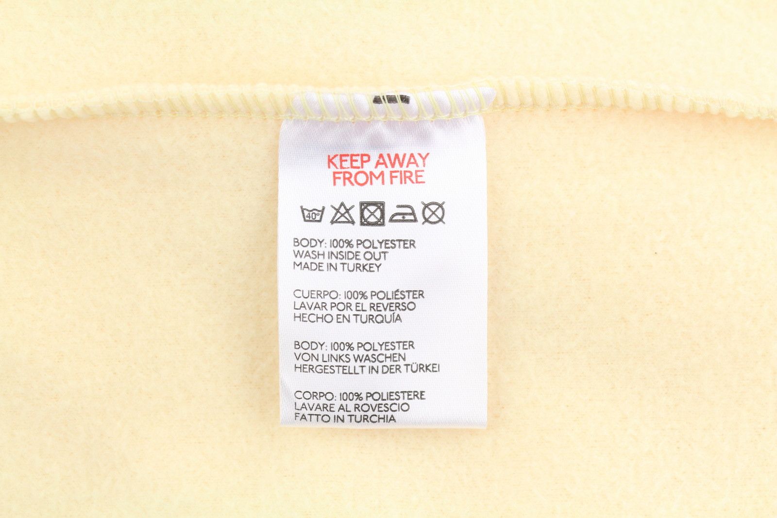 Other IETS FRANS S Light Yellow Fleece Button-Up 88039 Size S / US 4 / IT 40 - 8 Thumbnail