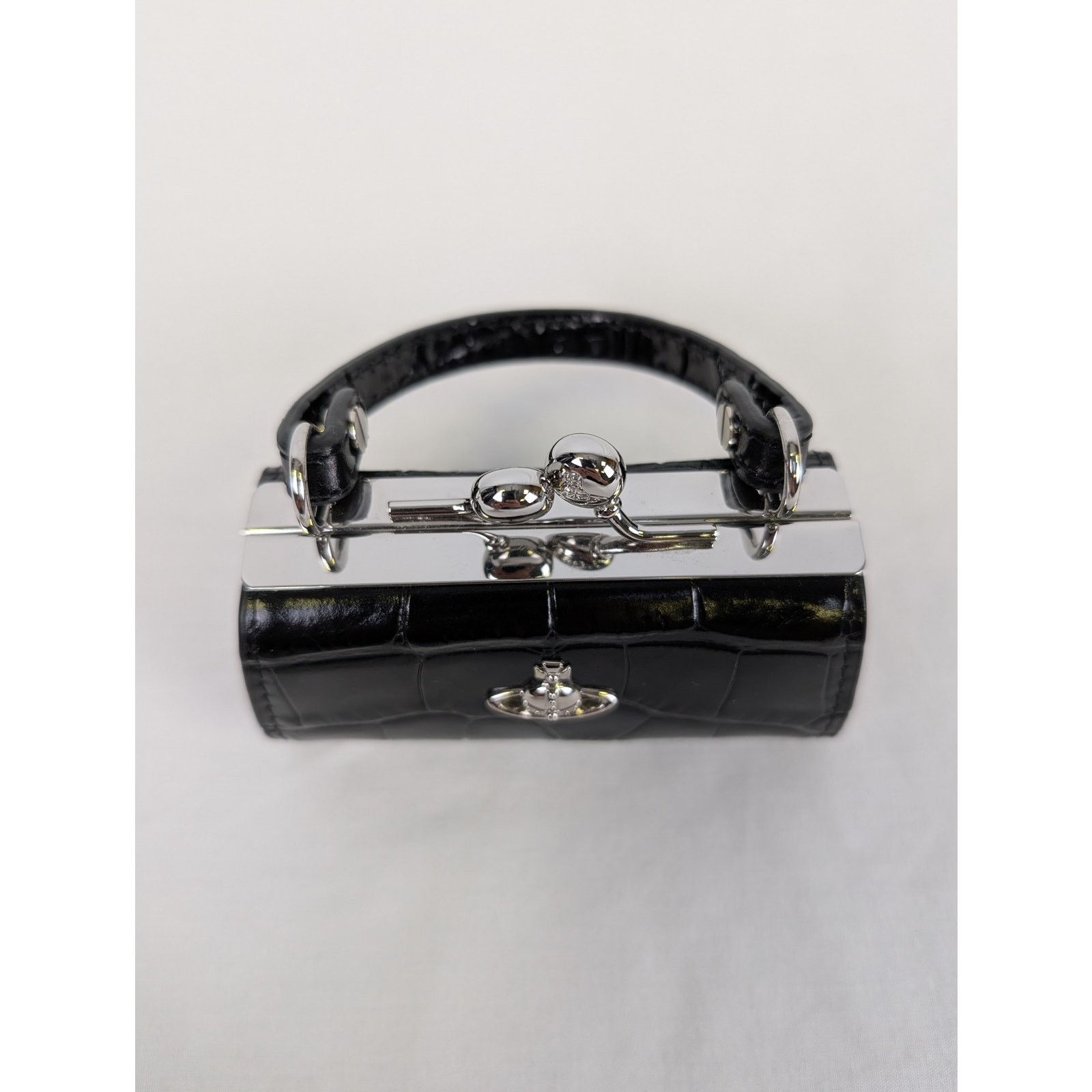 Vivienne Westwood o1rshd1 Size: OS / Crocodile Doll Bag in Black Size ONE SIZE - 2 Thumbnail