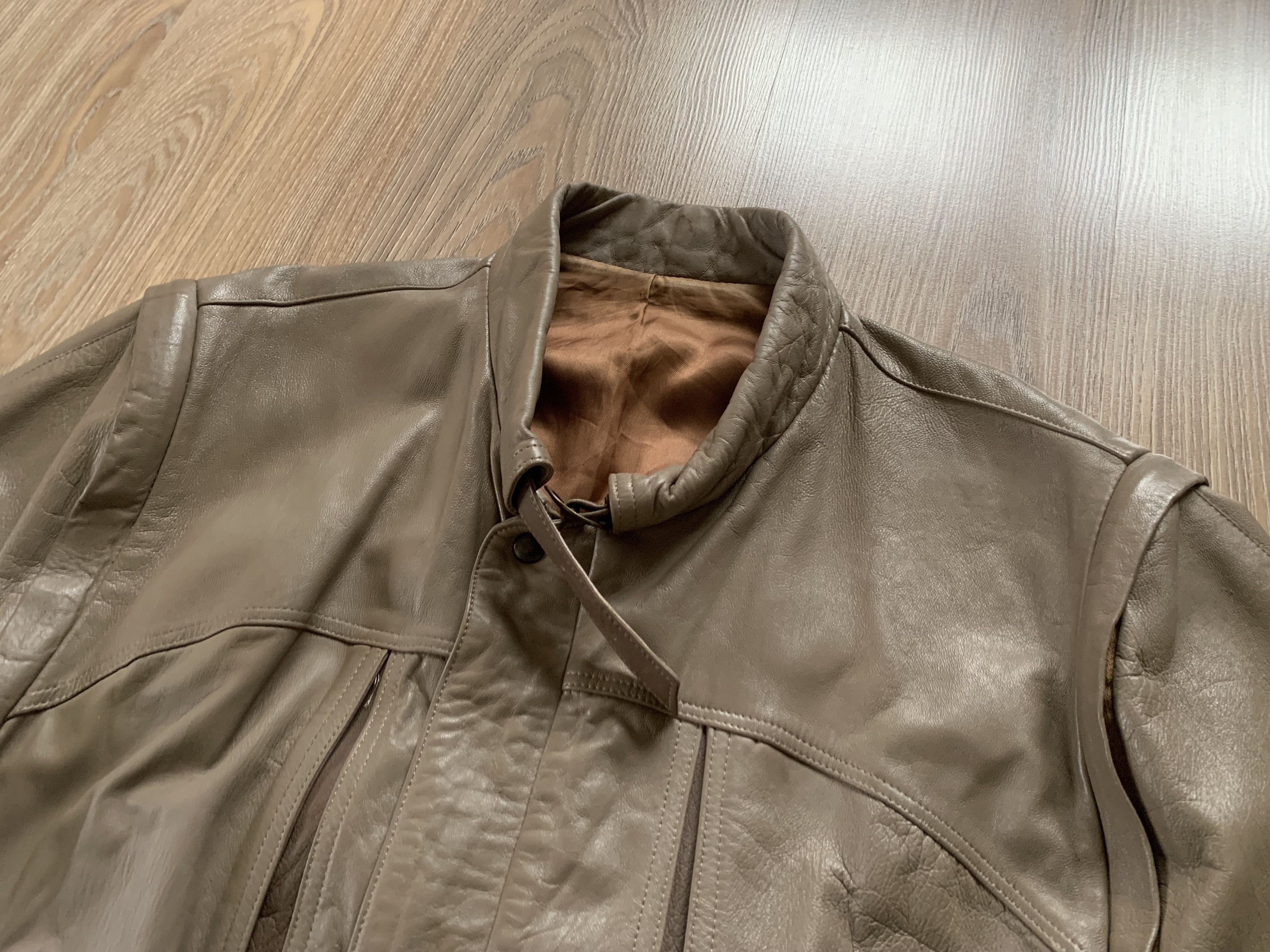 Vera Pelle Vera Pelle Vintage Italian Leather Transformer Bomber Jacket Size US L / EU 52-54 / 3 - 6 Thumbnail
