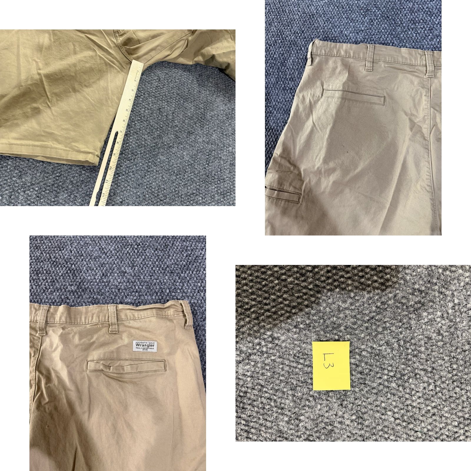 Wrangler Wrangler Cargo Shorts Mens 42 Beige Relaxed Fit Outdoor Casual Shorts Cargo Pocket Pockets 10 In Inseam Summer Spring Regular Mens Size US 42 / EU 58 - 8 Thumbnail