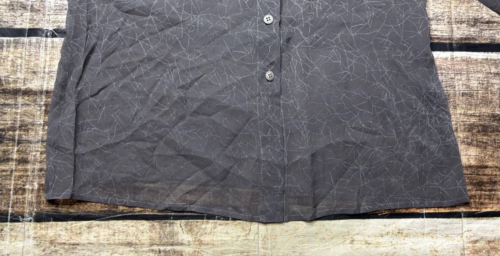 Other VTG Istante Top Womens Medium Silk Sheer Geometric Italy Size M / US 6-8 / IT 42-44 - 5 Thumbnail