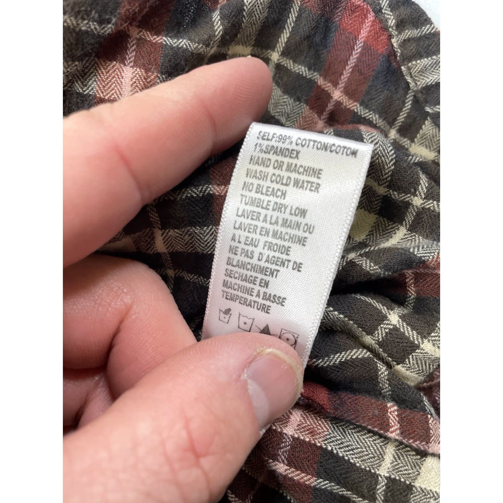 James Perse James Perse Plaid Flannel Shirt Mens Long Sleeve Button-Up 3 Button Front Cotton Spandex Stretch Multicolor Size US S / EU 44-46 / 1 - 8 Thumbnail