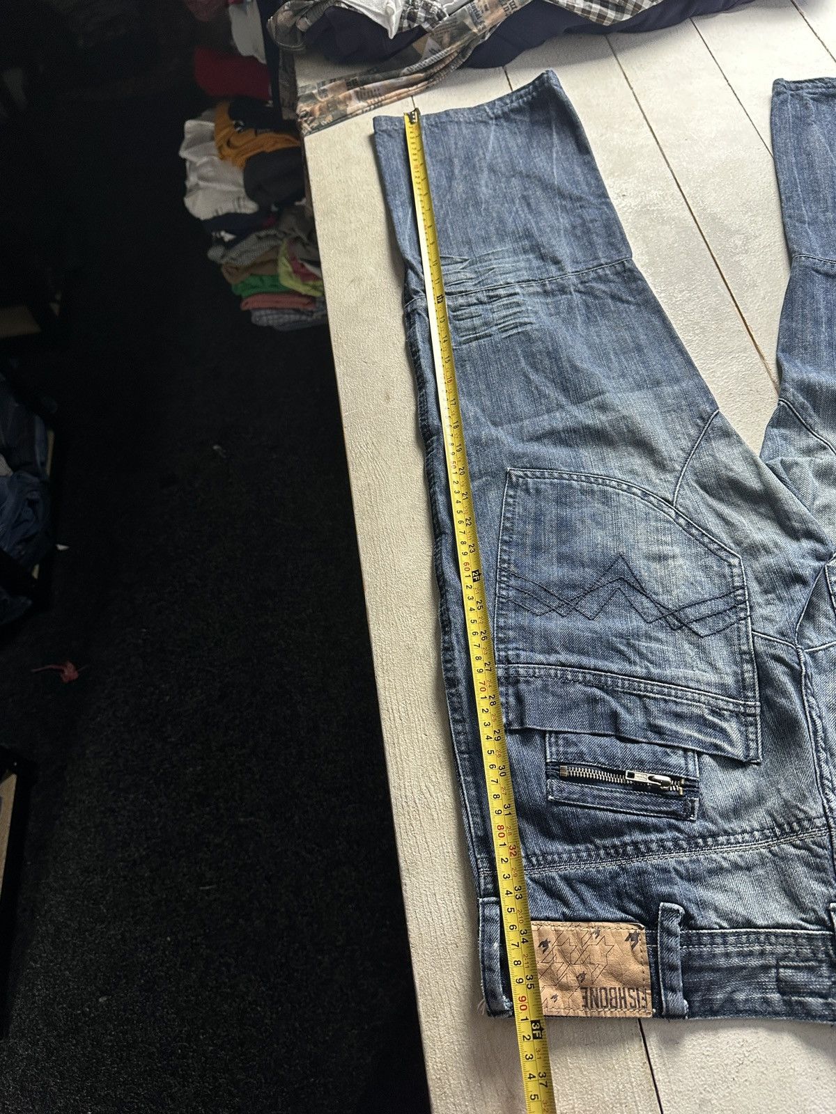 Other 🚨 FISHBONE RARE MULTIPOCKET SK8 Y2K JEANS CROPP Size US 34 / EU 50 - 11 Thumbnail