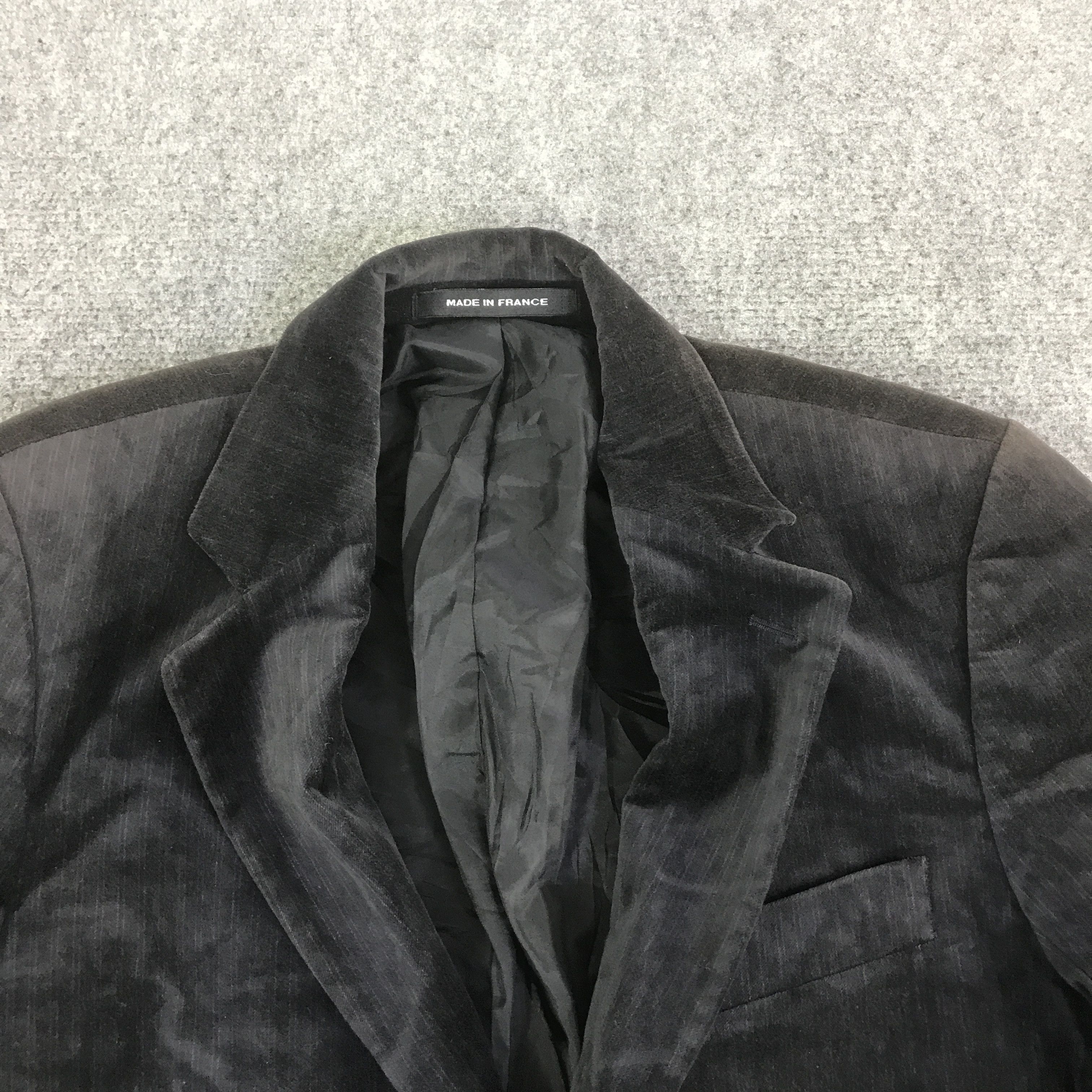 agnes b. AGNES B. VELVET BLAZER JACKET FADED COAT K134B3 Size US L / EU 52-54 / 3 - 8 Thumbnail