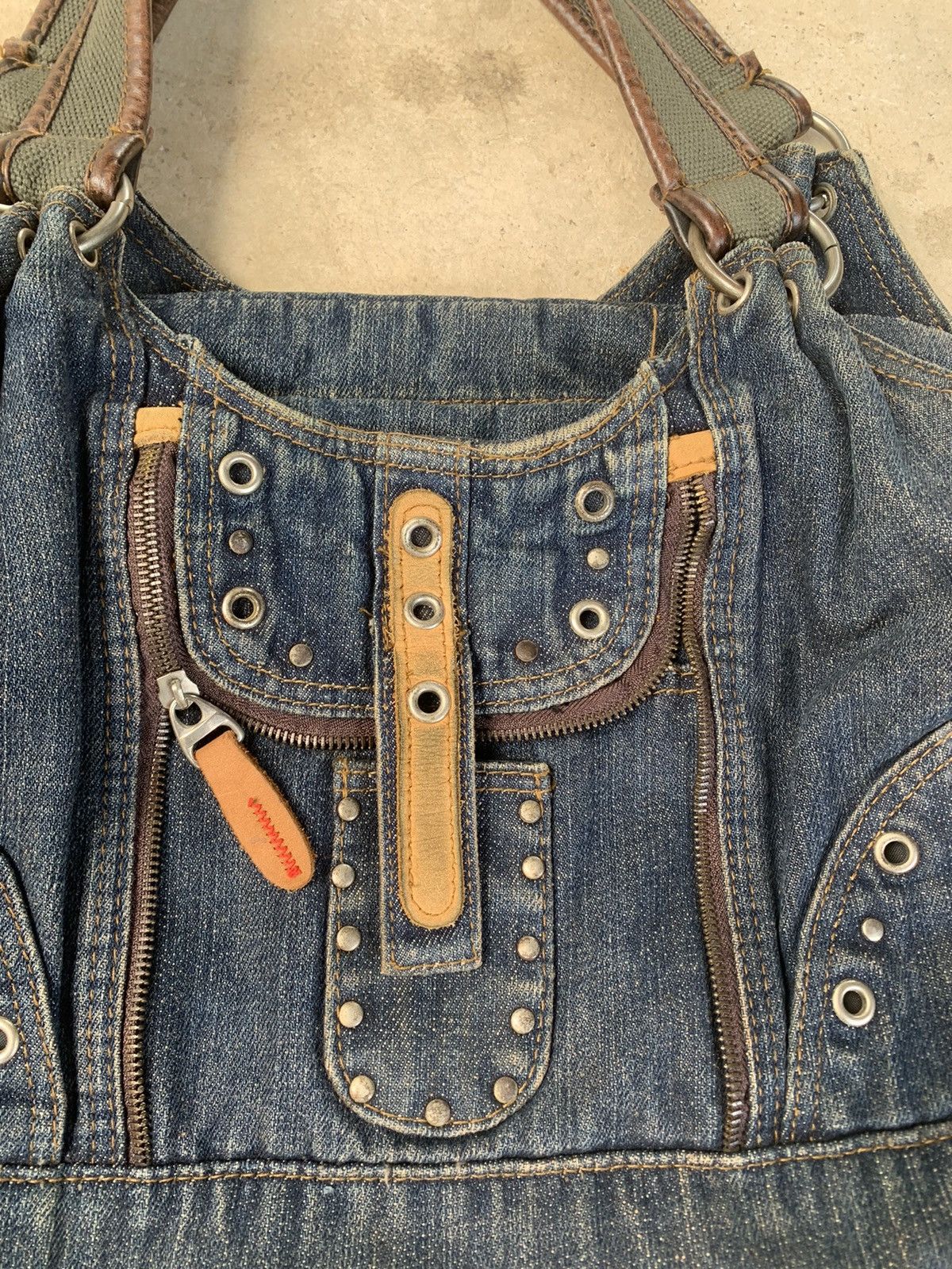 Vintage Bondage Studed Handbag Jeans Size ONE SIZE - 14 Thumbnail