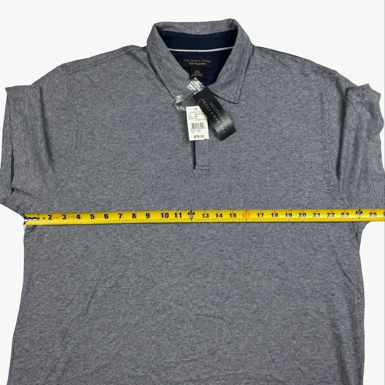 Bloomingdale's NEW Bloomingdales Men's Store Cotton Blend S/S Polo Shirt Gr Size US XXL / EU 58 / 5 - 6 Thumbnail