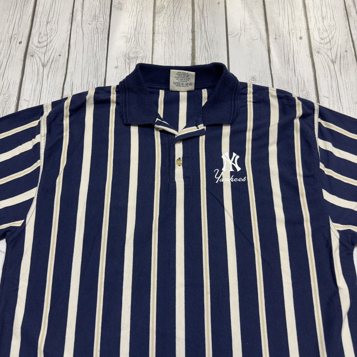 Lee × MLB × Vintage Vintage New York Yankees polo shirt Size US XL / EU 56 / 4 - 3 Thumbnail