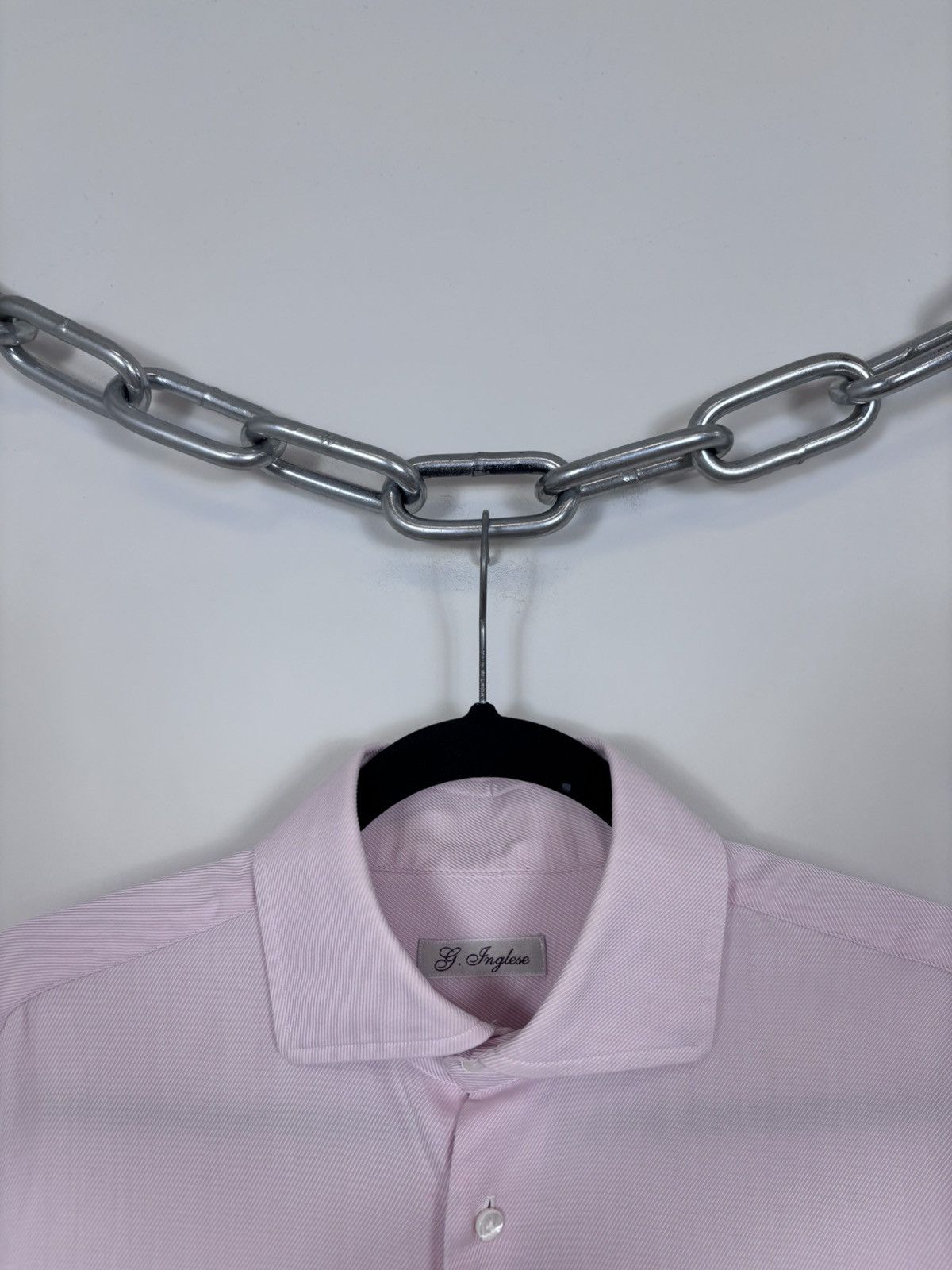 G. Inglese G. Inglese Men’s Pink Long Sleeve Button Up Shirt Size US L / EU 52-54 / 3 - 4 Thumbnail