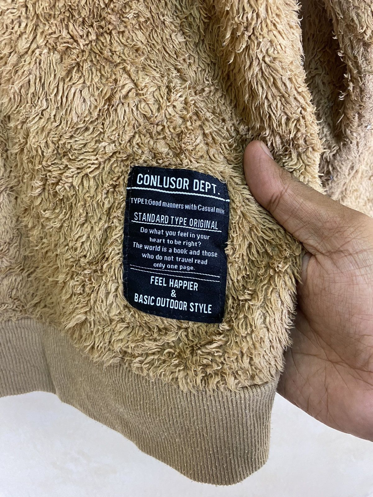 Japanese Brand Japanese Brand USA5Style Big Font Sherpa Sweater Size US M / EU 48-50 / 2 - 11 Thumbnail