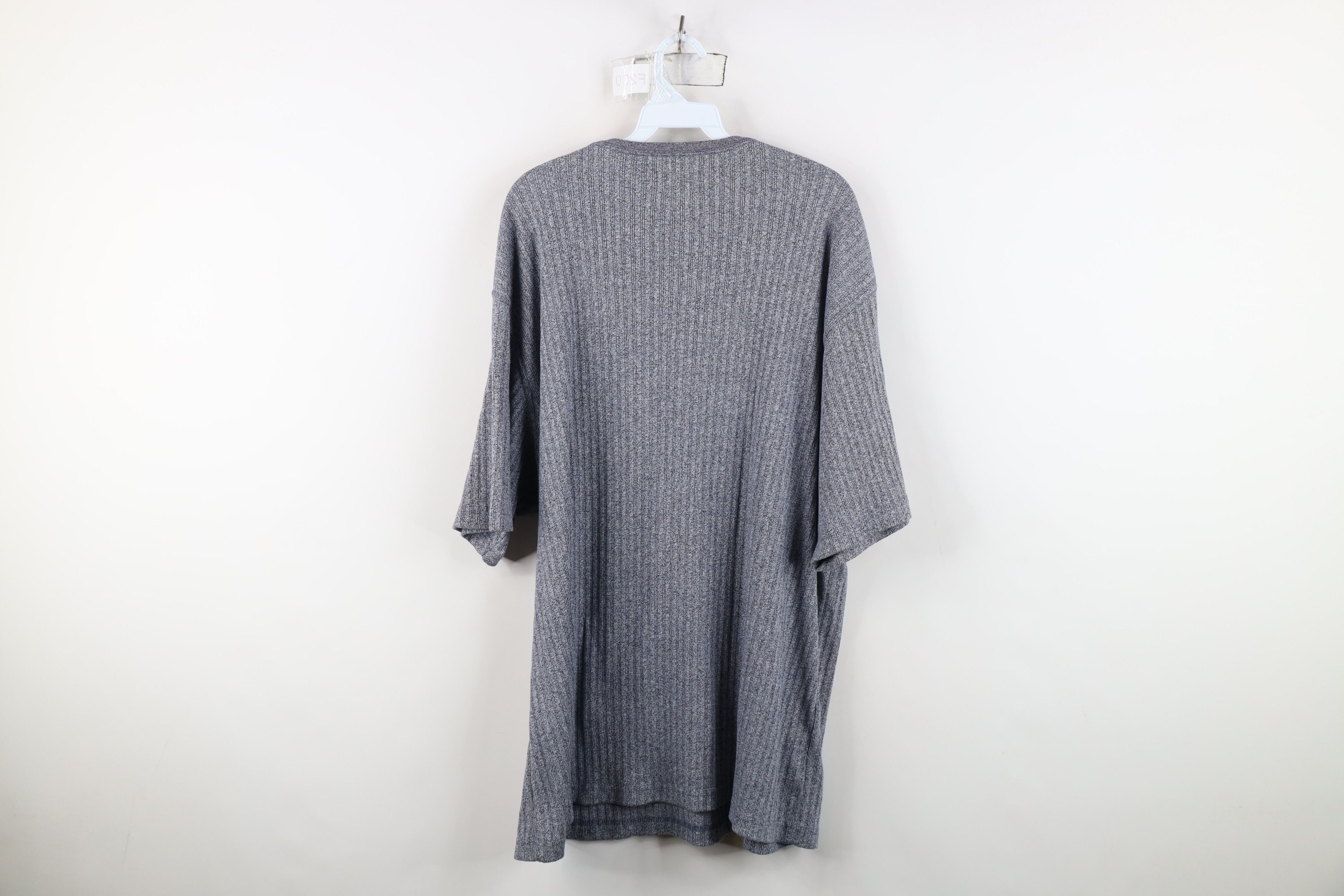 Vintage Vintage 90s Streetwear Fit Ribbed Knit Short Sleeve T-Shirt Size US XL / EU 56 / 4 - 8 Thumbnail