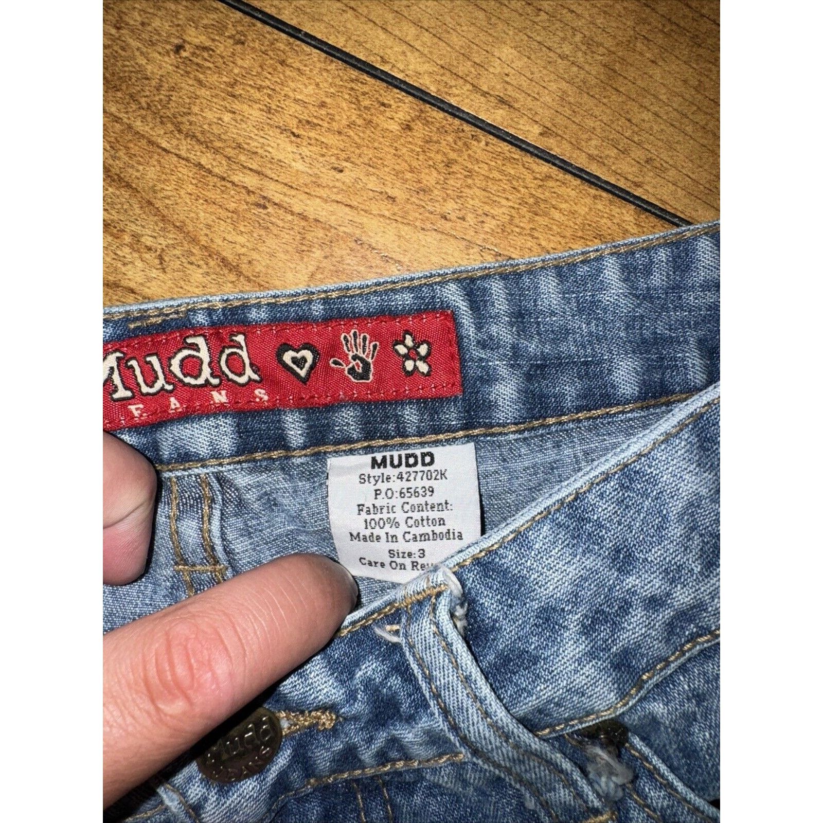 Vintage Vintage Y2K Mudd Jeans Denim Skirt Size 3 28in Measured Size 28" / US 6 / IT 42 - 3 Thumbnail