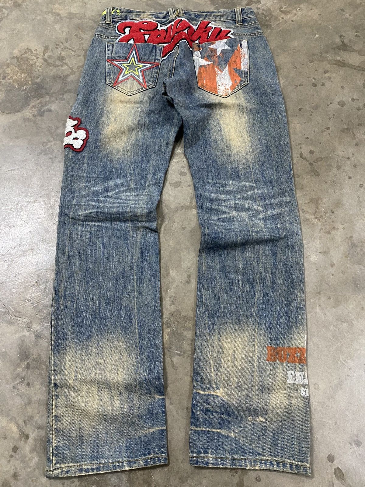Hysteric Glamour × If Six Was Nine × Japanese Brand Japanese Buzz Spunky I❤️Surf Distressed Denim @264 Size US 30 / EU 46 - 1 Thumbnail