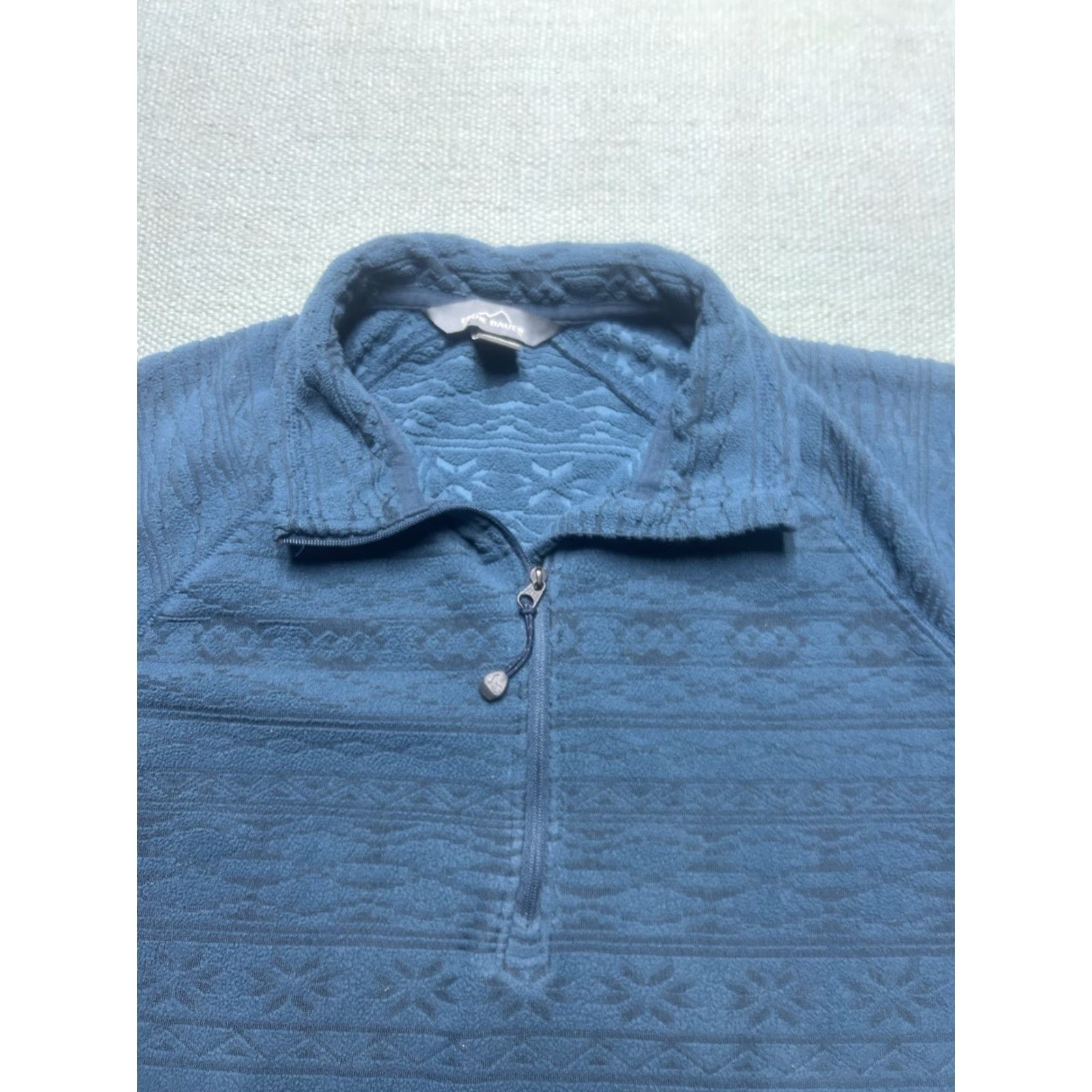 Eddie Bauer VINTAGE Eddie Bauer 1/4 Zip Sweater Long Sleeve Fleece Jacket Polyester Women's L Blue Pullover Womens Size M / US 6-8 / IT 42-44 - 4 Thumbnail