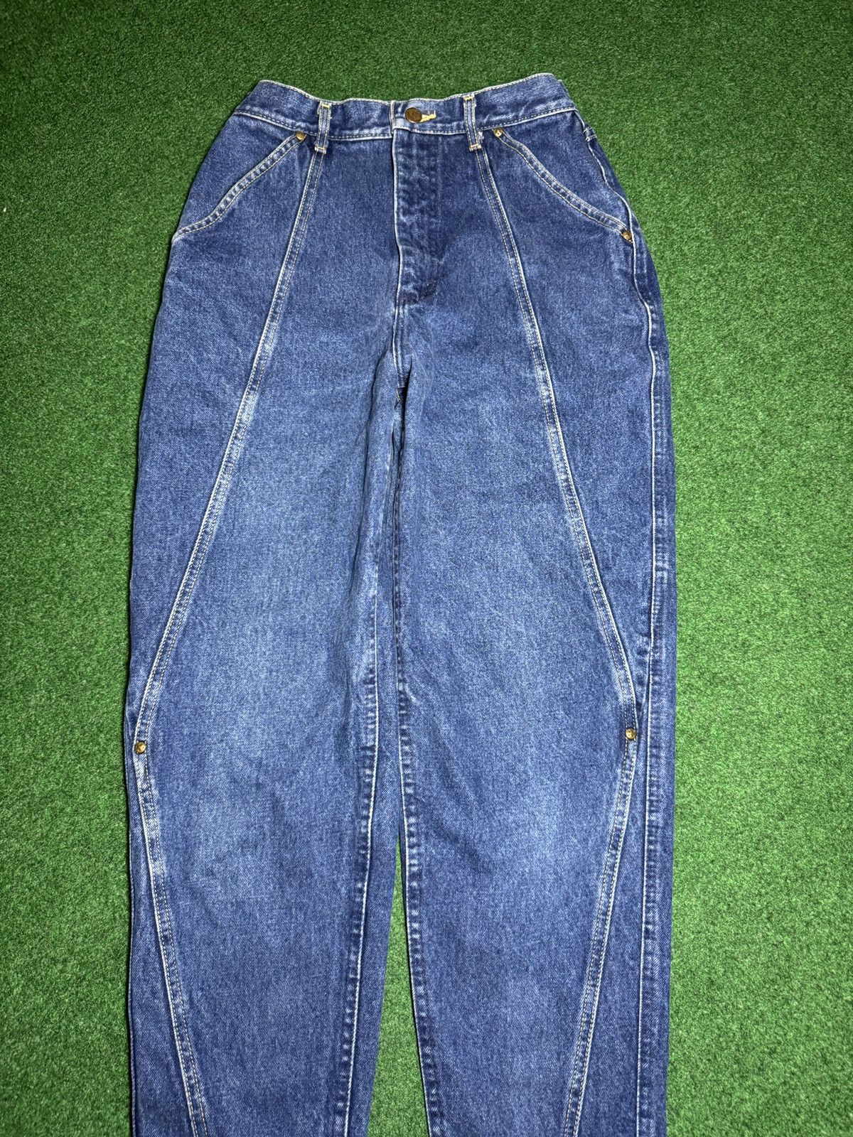 Lee × Vintage Vintage 70s Lee Talon Zipper Western 12 26x28 Cowgirl Jeans Size 34" / US 12 / IT 48 - 2 Thumbnail