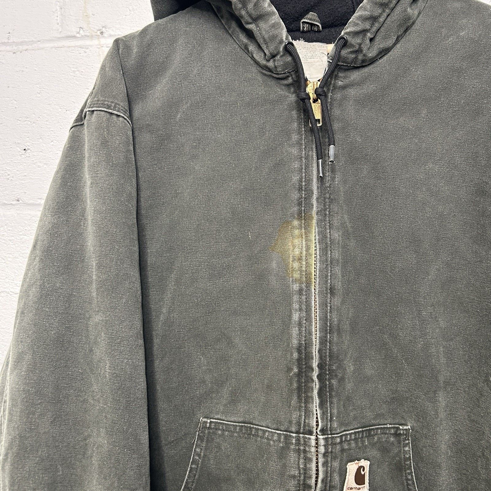 Carhartt Vintage Carhartt Quilted Hooded Active Jacket “Moss” J130 Size US XL / EU 56 / 4 - 6 Thumbnail