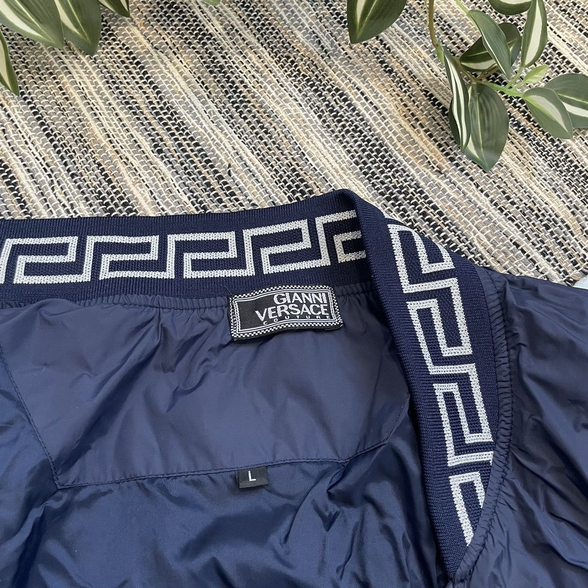 Japanese Brand × Versace Jeans Couture 90s Versace jeans couture bootleg jacket goth vintage bomber Size US L / EU 52-54 / 3 - 3 Thumbnail