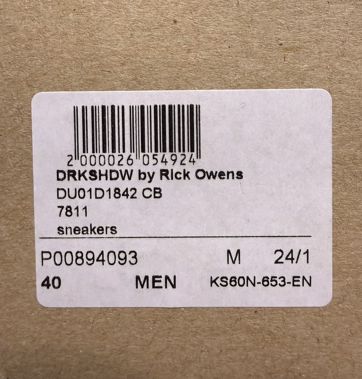 Rick Owens Rick Owens Abstract Dust/Milk Size US 7 / EU 40 - 6 Thumbnail