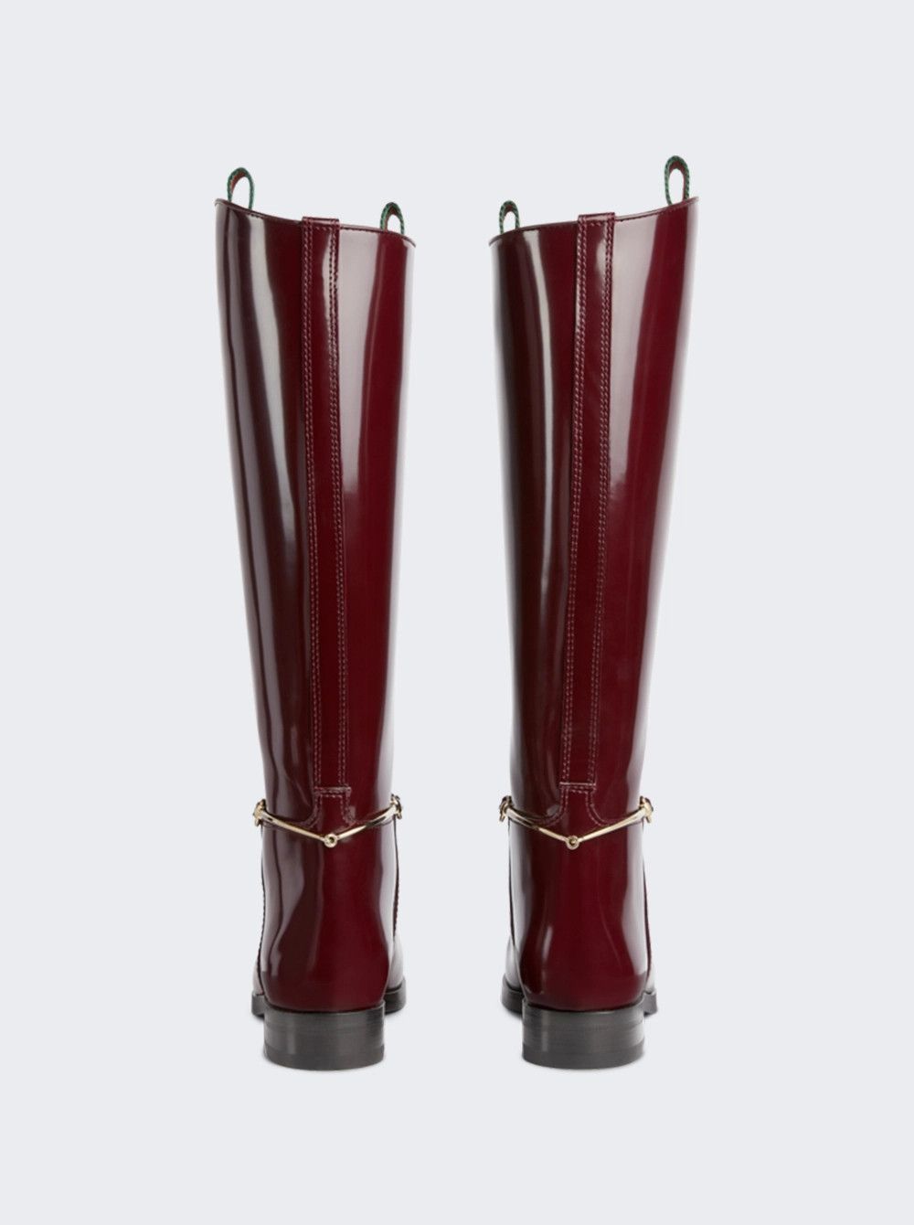 Gucci oc11z0526 Women's Boots With Slim Horsebit in Bordeaux Size US 7 / IT 37 - 5 Thumbnail
