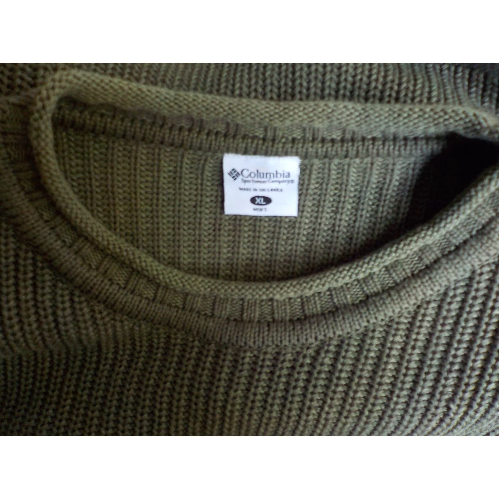 Vintage VINTAGE Columbia 100% Cotton Rollneck Army Green Pullover Sweater XL Men Regular Knit Pullover Mens Size XL Green Army 90s Size US XL / EU 56 / 4 - 4 Thumbnail