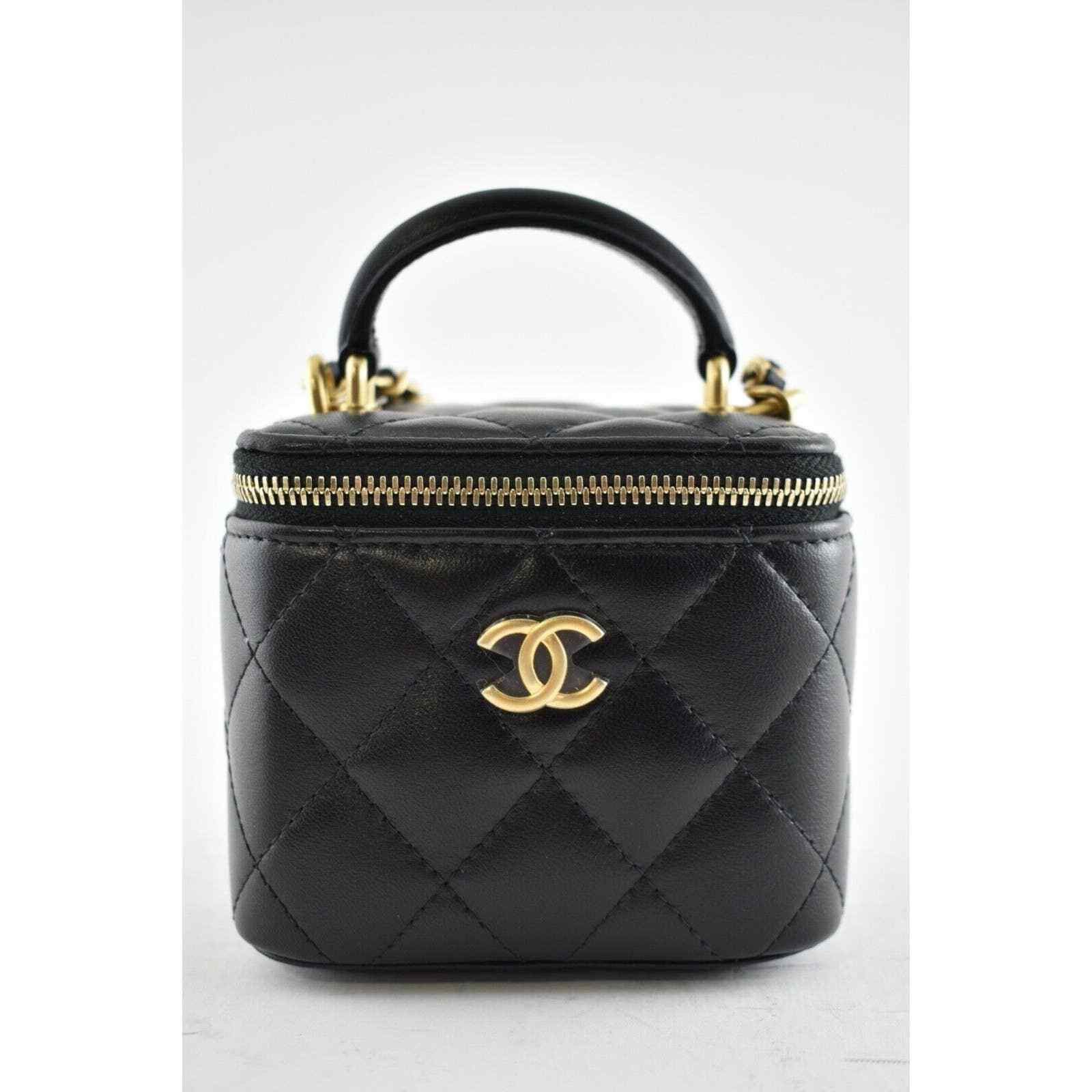 Chanel Chanel Mini Vanity Top Handle Logo Shoulder Crossbody Bag Size ONE SIZE - 2 Thumbnail