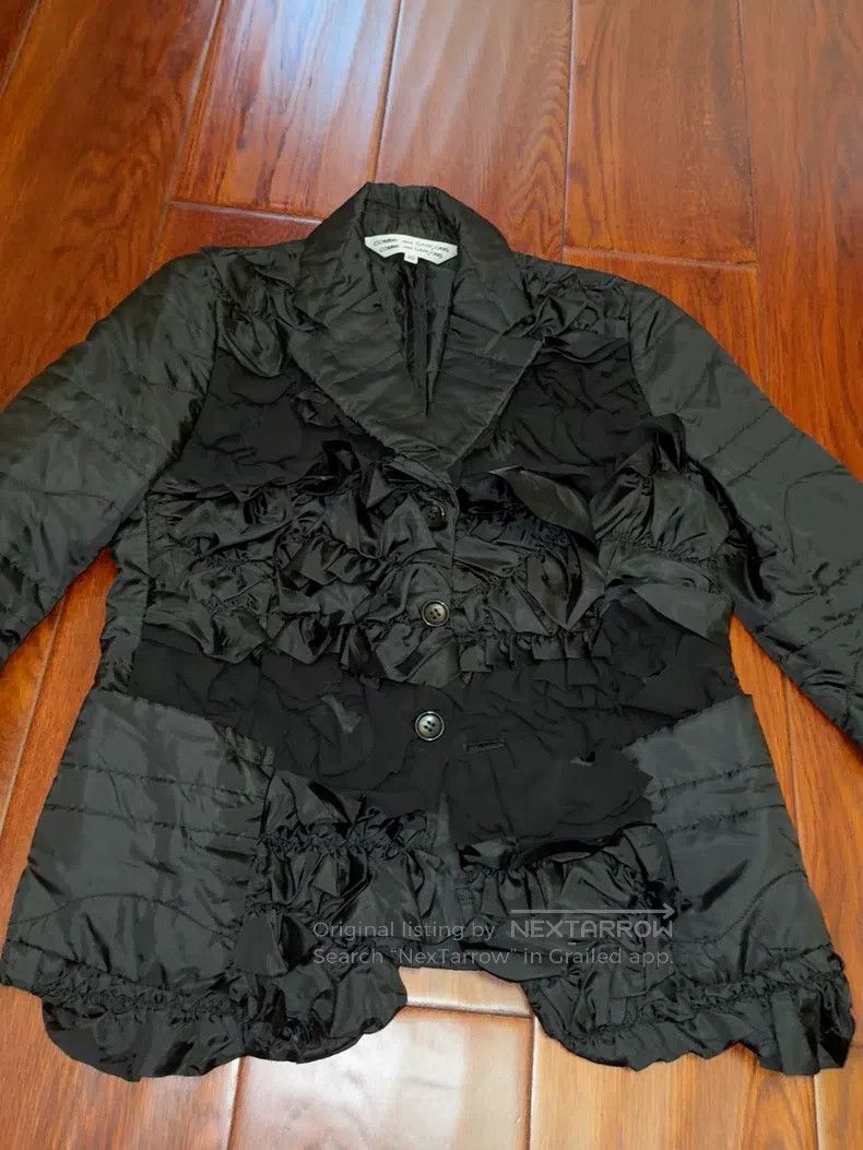 Comme des Garcons Comme des Garcons Layered flower cluster cotton coat Size XS / US 0-2 / IT 36-38 - 1 Thumbnail