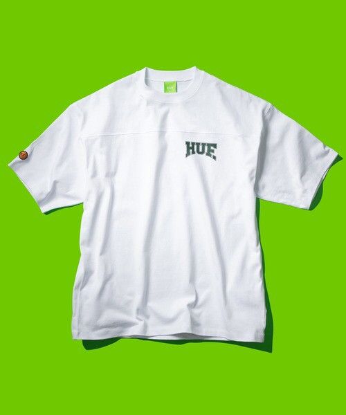 Huf HUF Summer 22 Spellout Backhitt football T-shirt Size US M / EU 48-50 / 2 - 2 Thumbnail