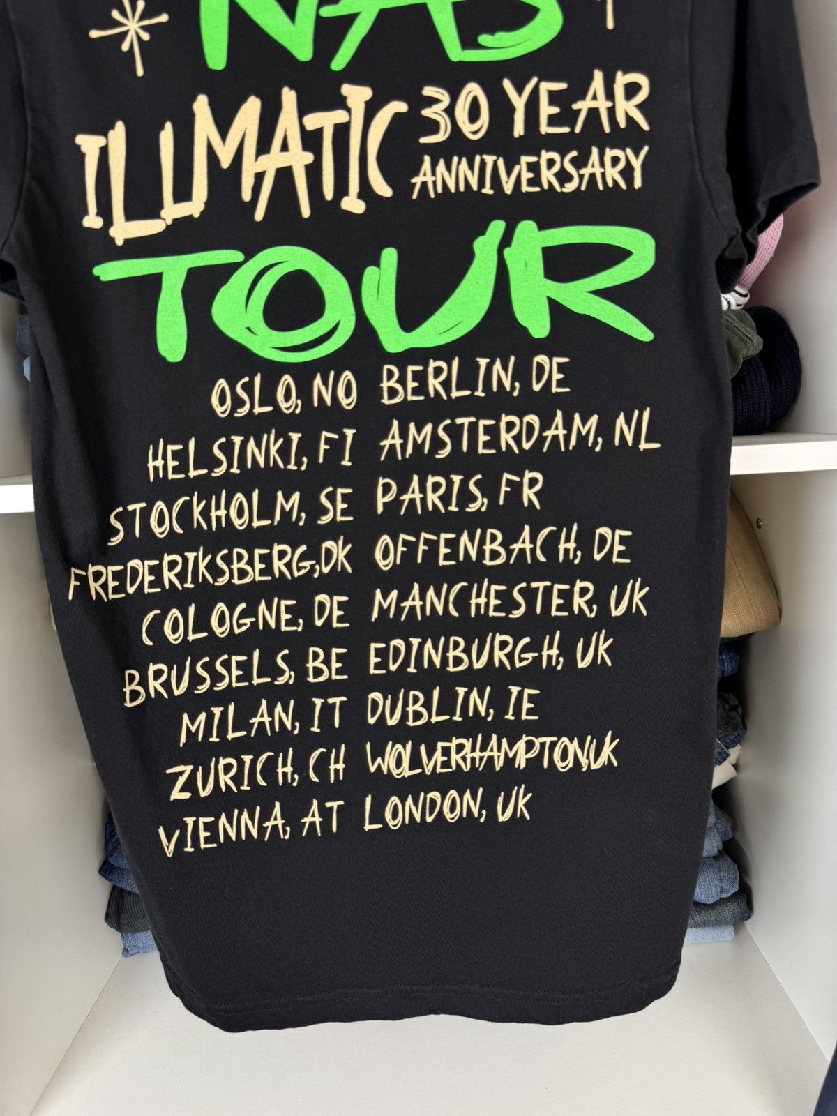 Nas Nas illmatic 30 Year Anniversary Tour T-shirt Size US S / EU 44-46 / 1 - 25 Thumbnail