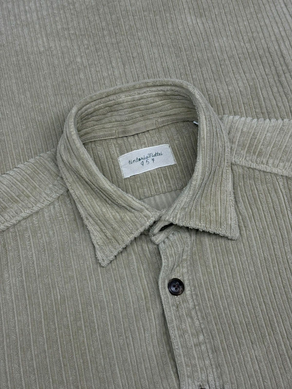 Tintoria Mattei Tintoria Mattei 954 Long Sleeve Corduroy Shirt Luxury Size US M / EU 48-50 / 2 - 16 Thumbnail