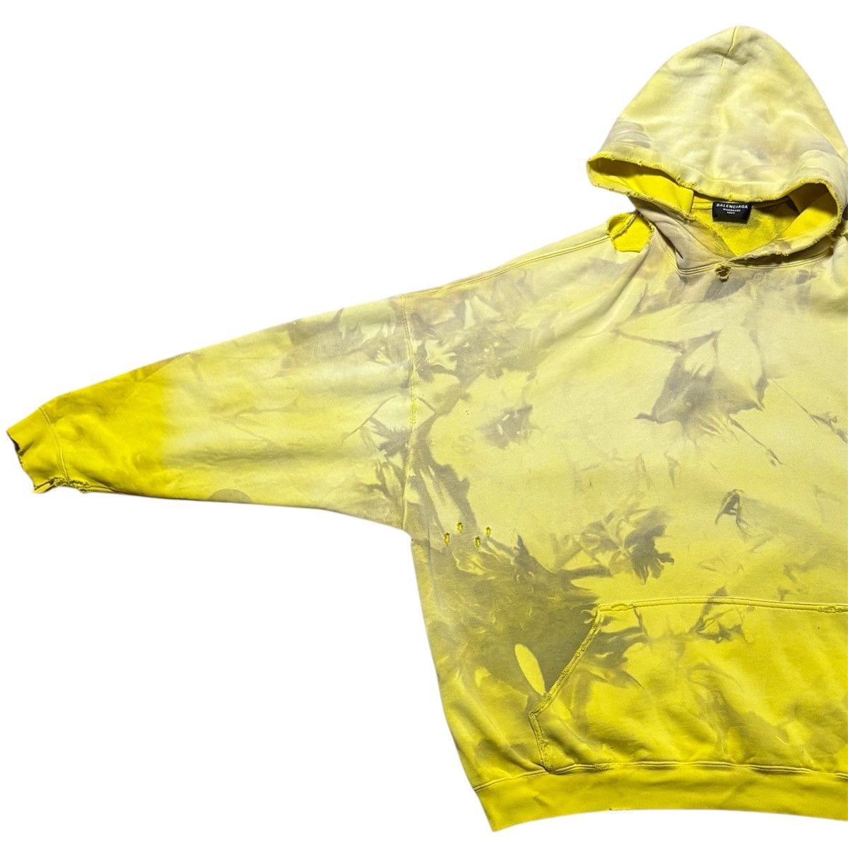 Balenciaga FALL 21 BALENCIAGA DESTROYED HOODIE 1 OF 1 MUD FADE CUSTOM Size US S / EU 44-46 / 1 - 3 Thumbnail